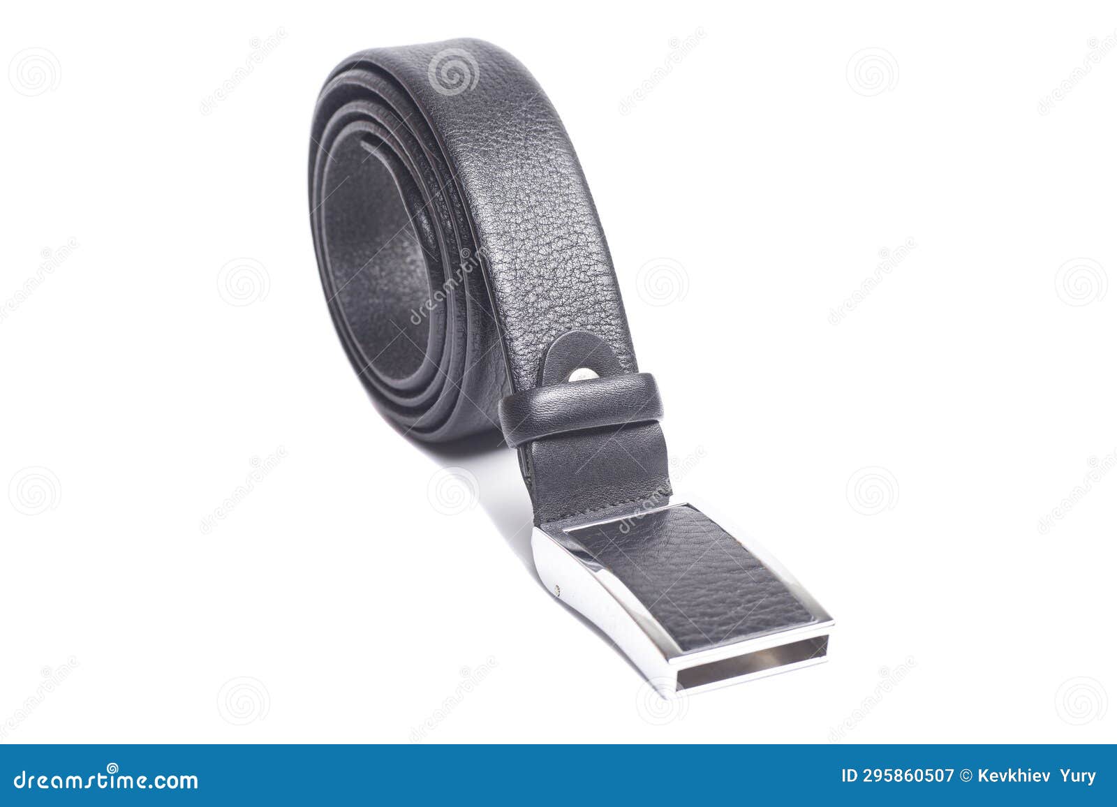 Men S Belt Isolated on a White Background. Stock Image Image of