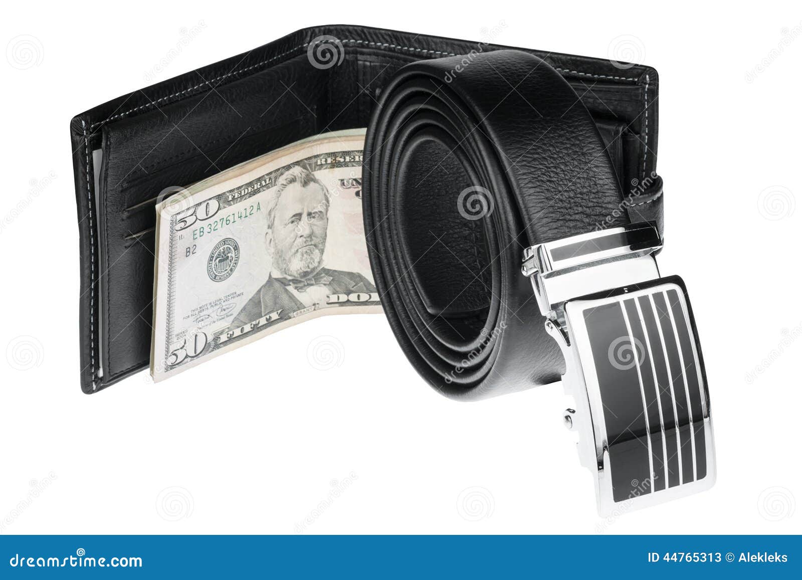 Men S Belt, Wallet with Money Stock Image - Image of belt, male: 44765313