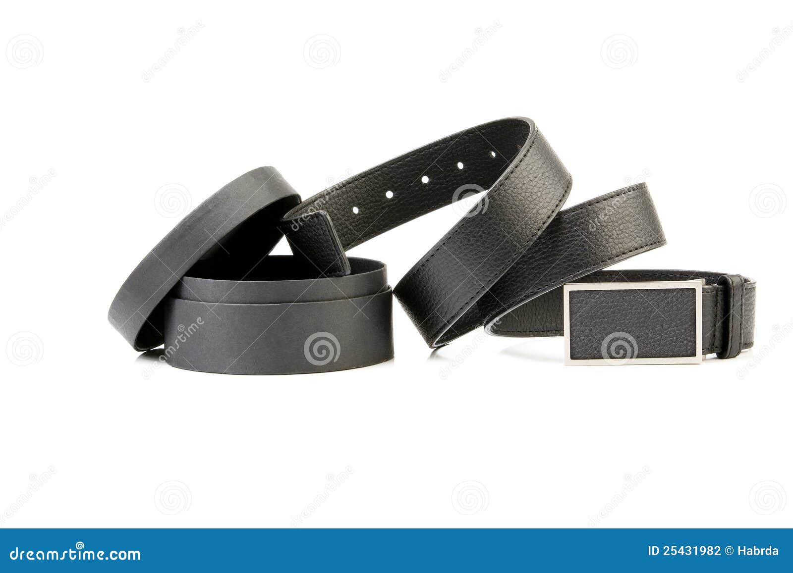Men S Black Belt with a Luxury Gift Box Stock Photo Image of modern