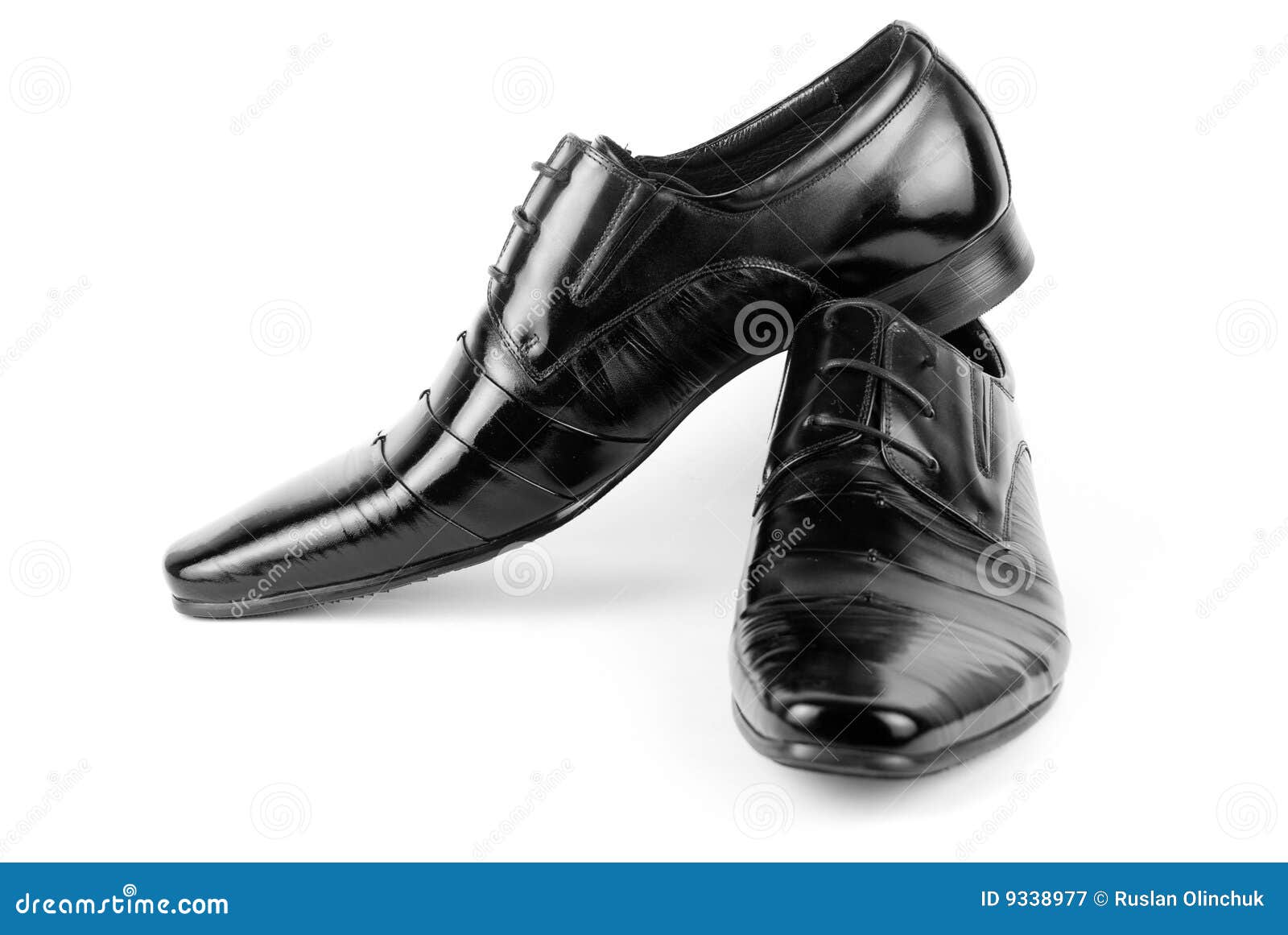 Men S Black Leather Dress Shoes Stock Image - Image of craft, beautiful ...