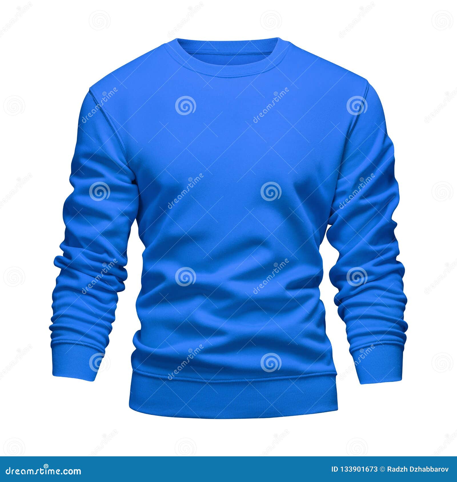 Download Men`s Blank Mockup Blue Sweatshirt Wavy Concept With Long ...