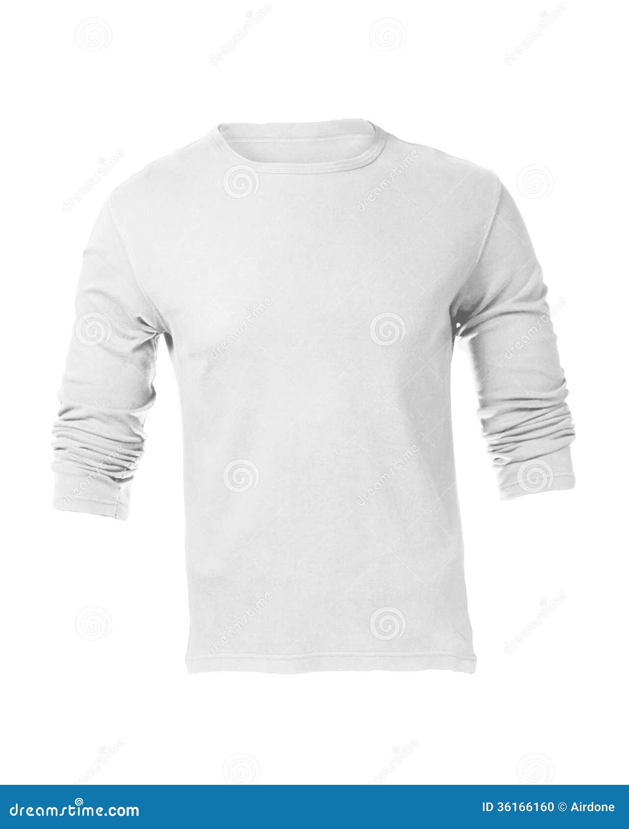 Men S Blank White Long Sleeved Shirt Template Stock Photo - Image of ...