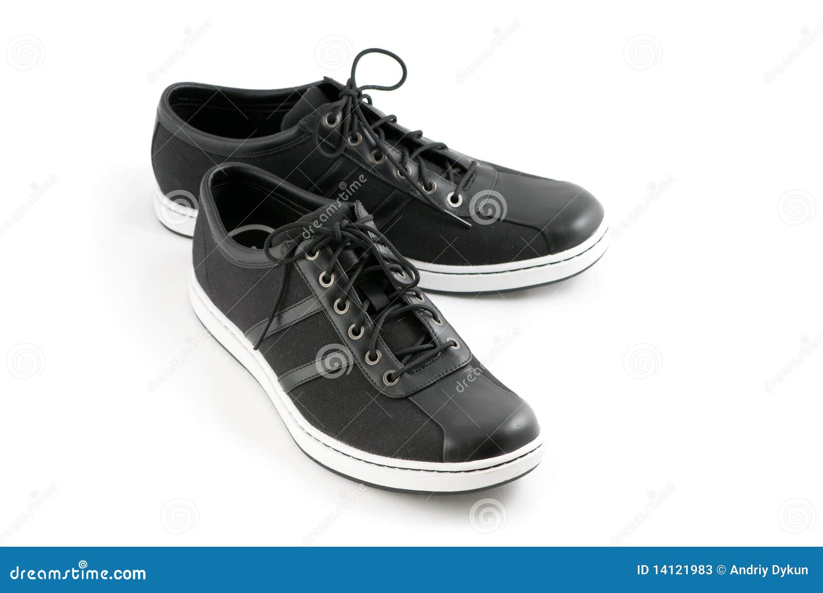 Men s casual black shoes stock image. Image of formalwear - 14121983