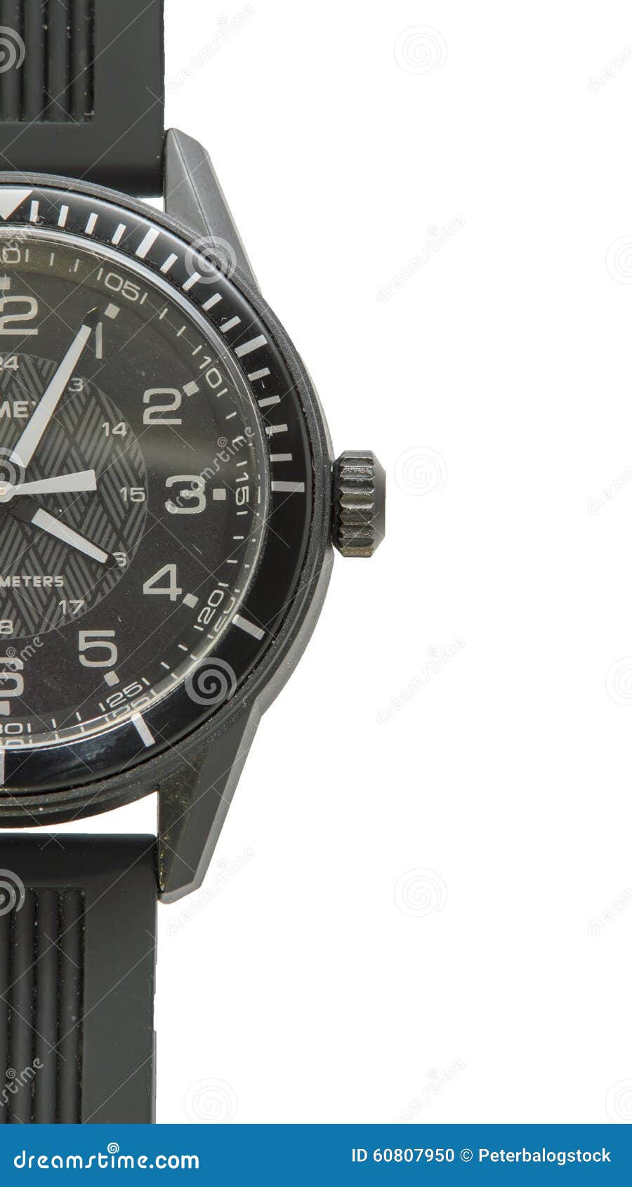 Men S Chunky Watch Close Up Stock Photo Image of hands, mono 60807950