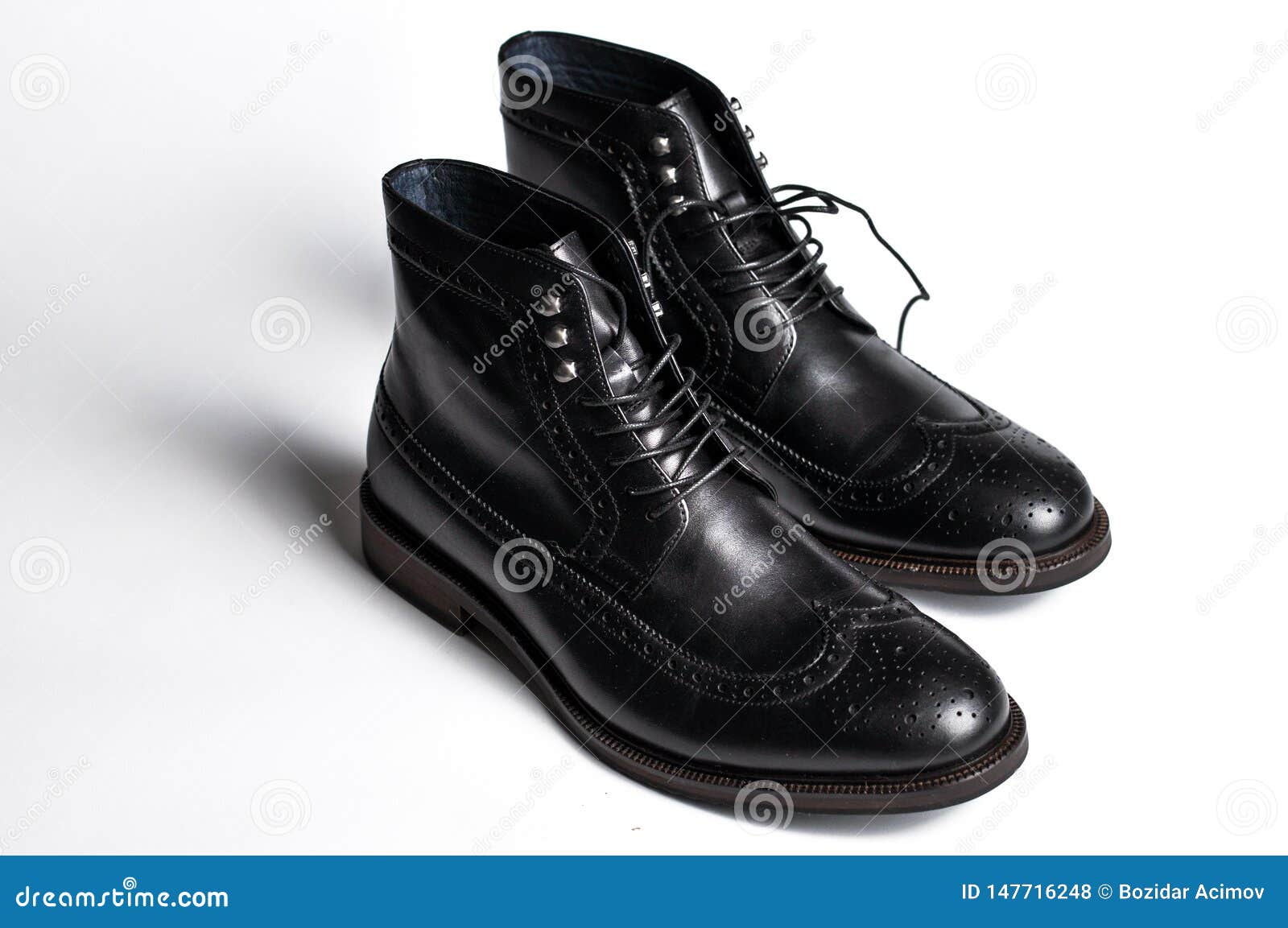 Shiny Black Mens Shoes Royalty-Free Stock Photography | CartoonDealer ...