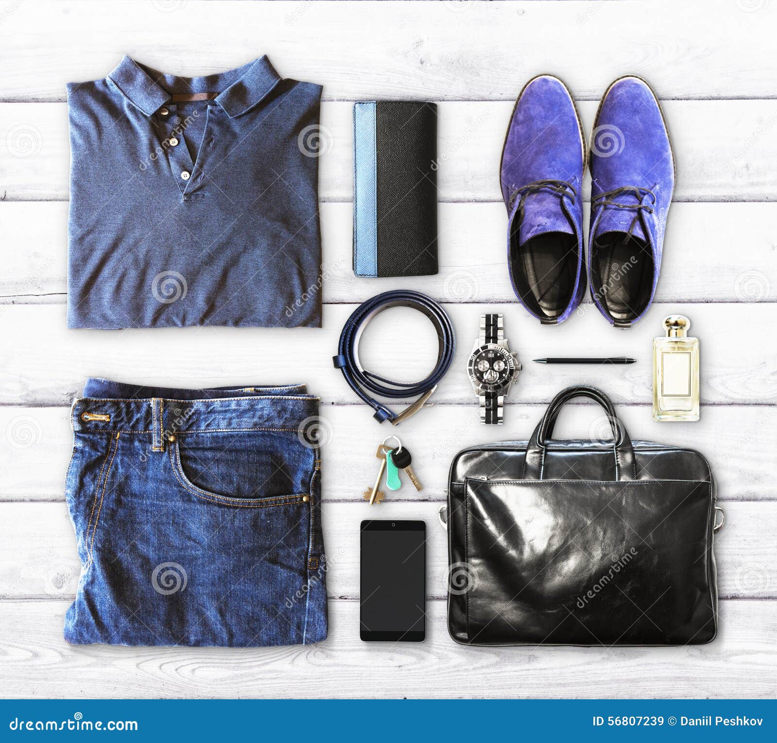 Men S Clothing and Accessories Stock Image Image of briefcase, mockup