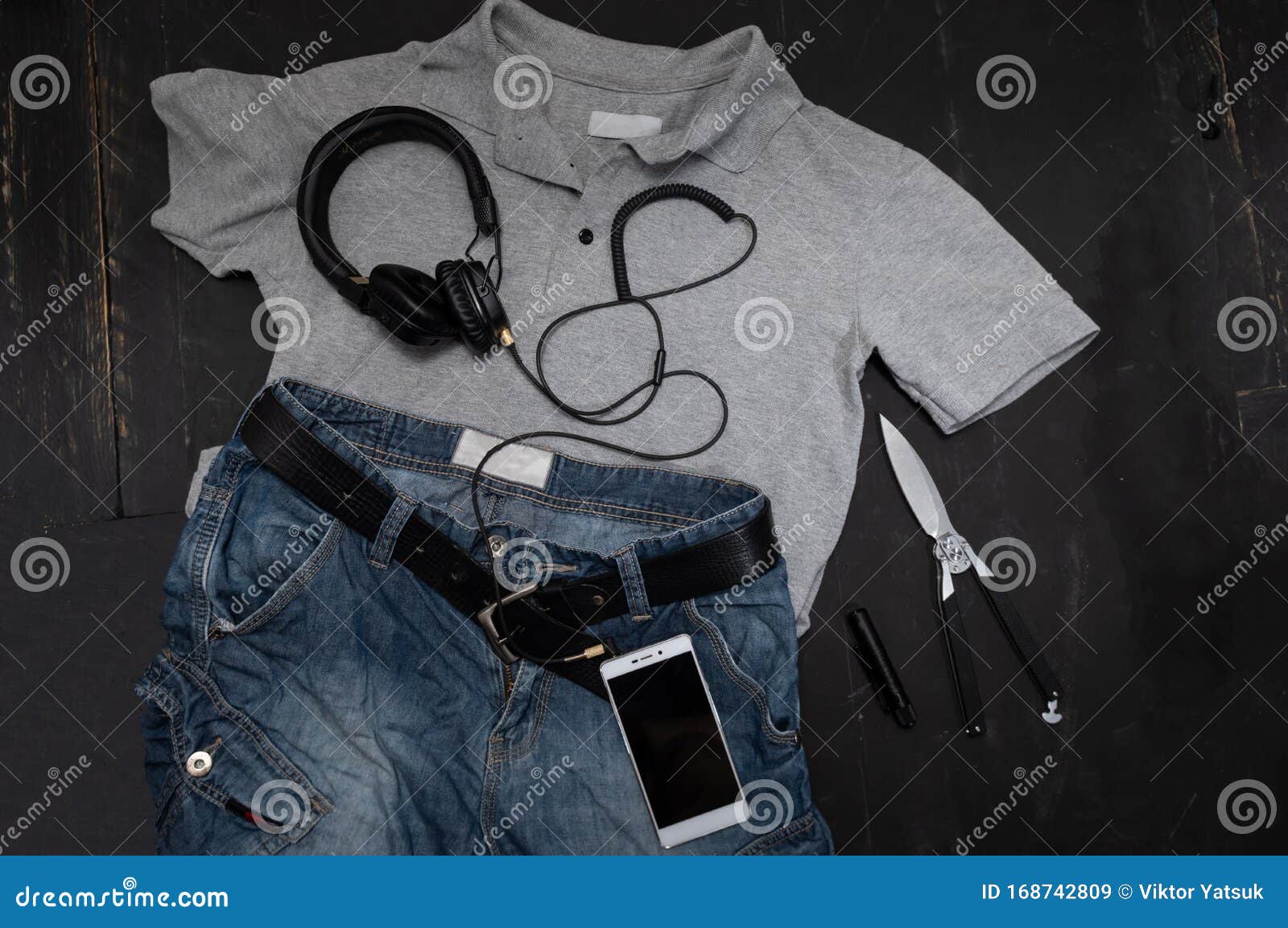 Men`s Clothing and Accessories. Men`s Style. Men`s Things Stock Image