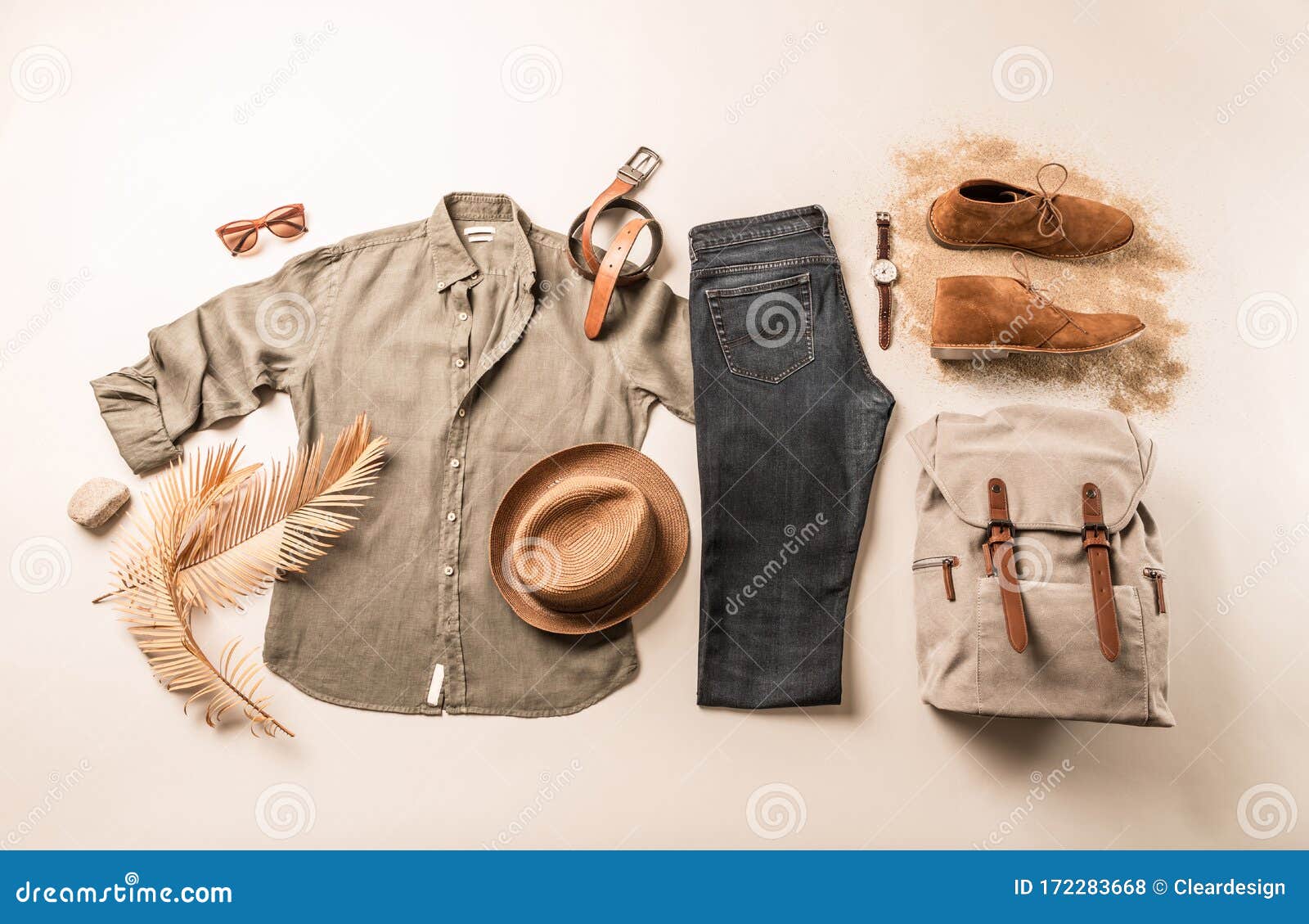 Men`s Clothing and Accessories - Tourist or Traveler Casual Outfit Stock  Photo - Image of inspiration, clothes: 172283668