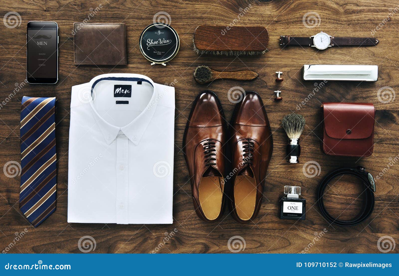 Men`s Collection for daily Use Stock Photo - Image of mobile ...