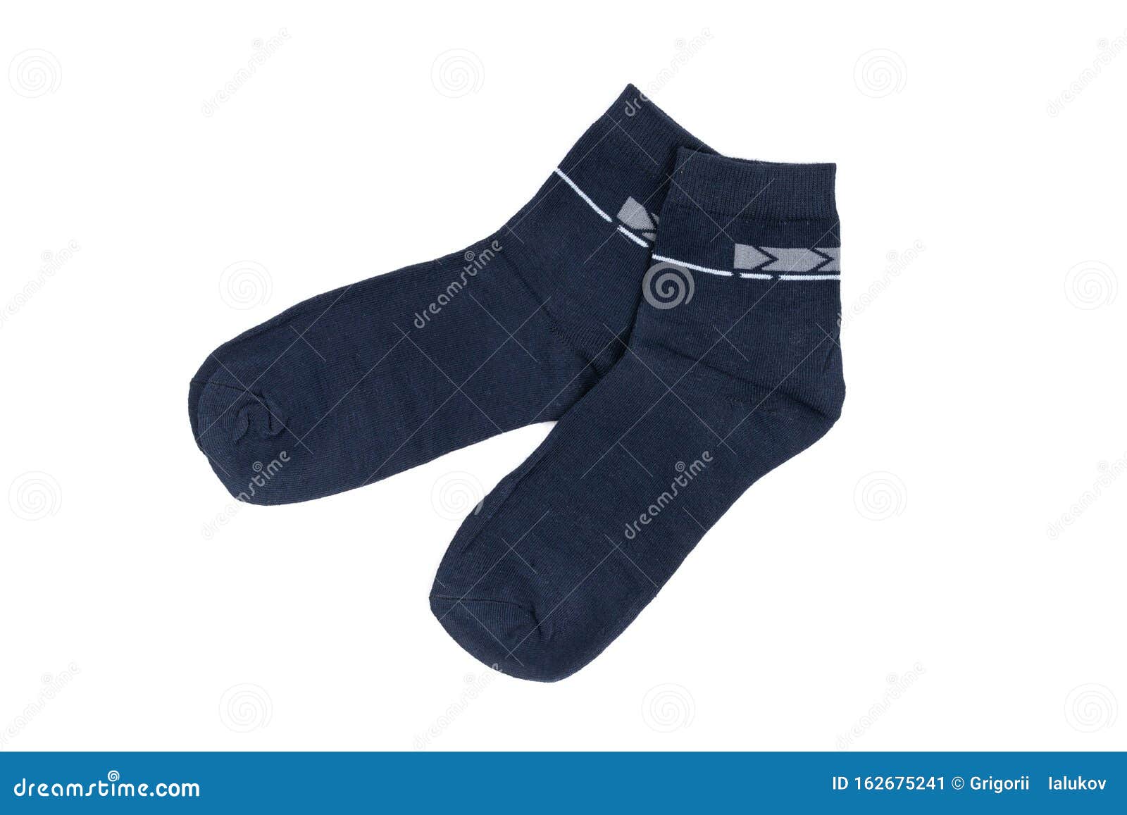 Men`s Cotton Socks Black on White Background Stock Image - Image of ...