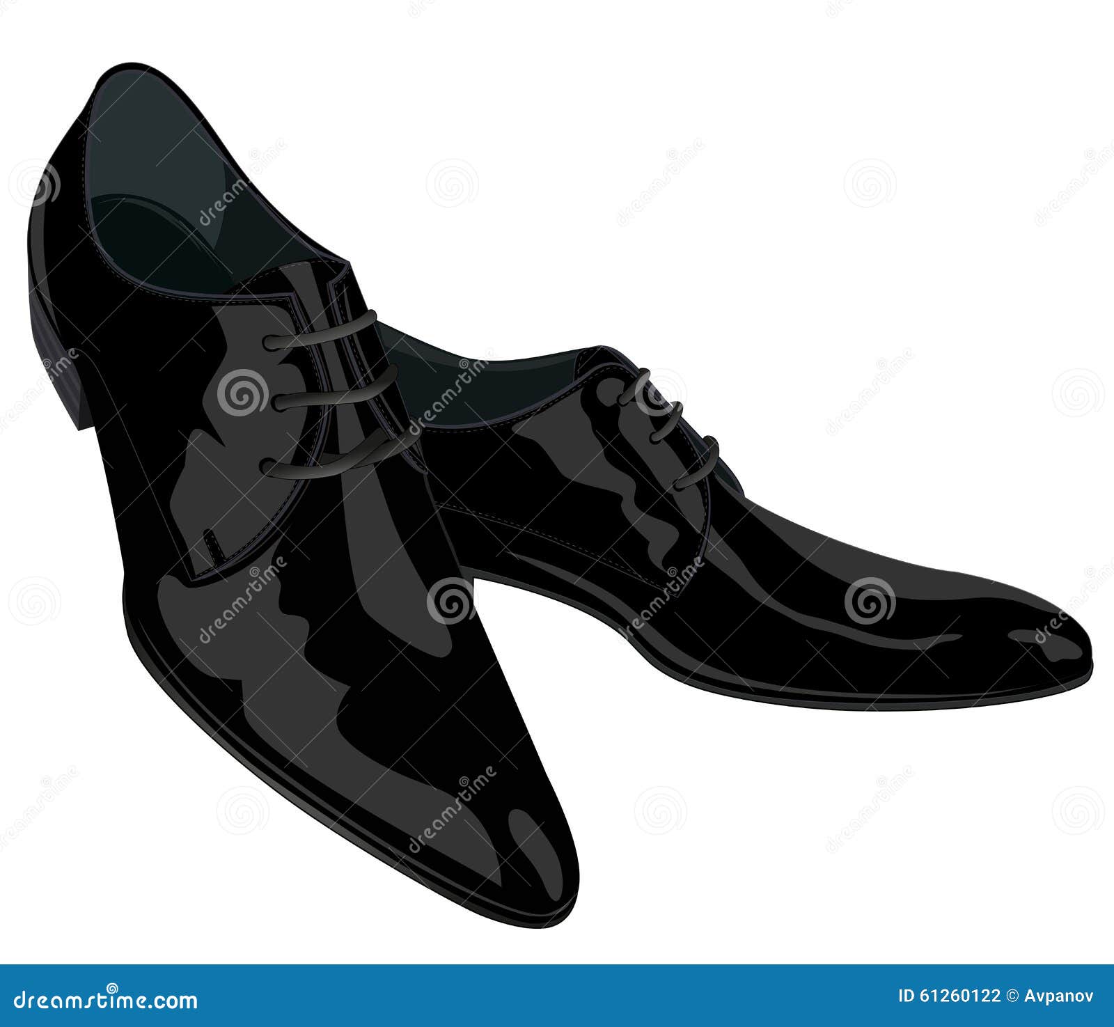 Men s dress shoes stock vector. Illustration of leather - 61260122