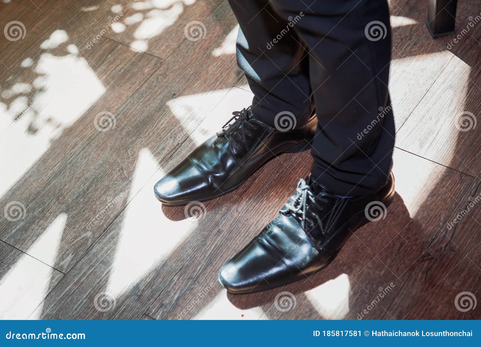 Men`s Fashion Leather Vintage Shoes..Classic Male Black Leather Shoes, Top  View..a Pair of Black Leather Men`s Shoes. Stock Image - Image of classic,  design: 185817581