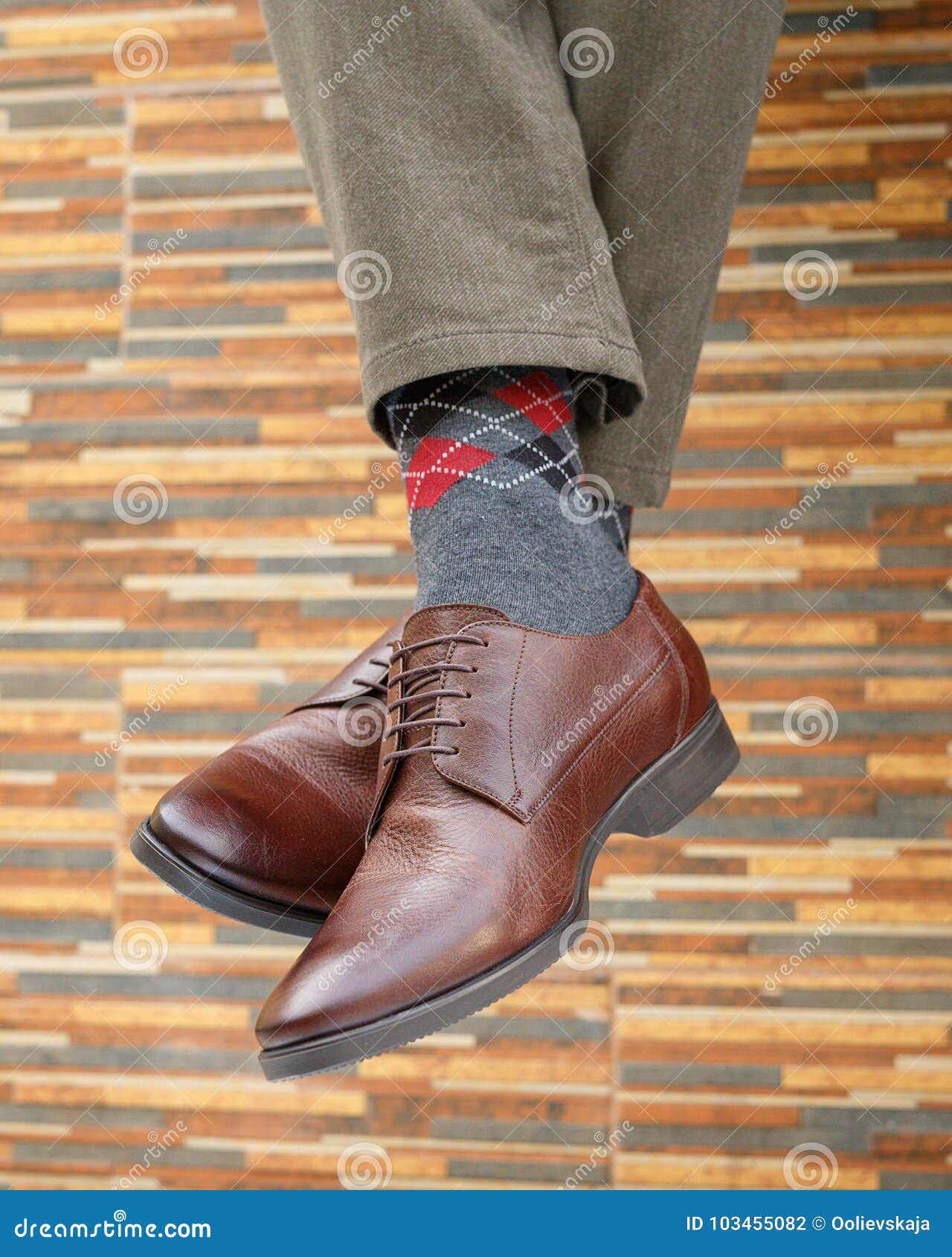 Men`s Feet in Pair of Shoes and Socks Stock Photo - Image of elegance ...