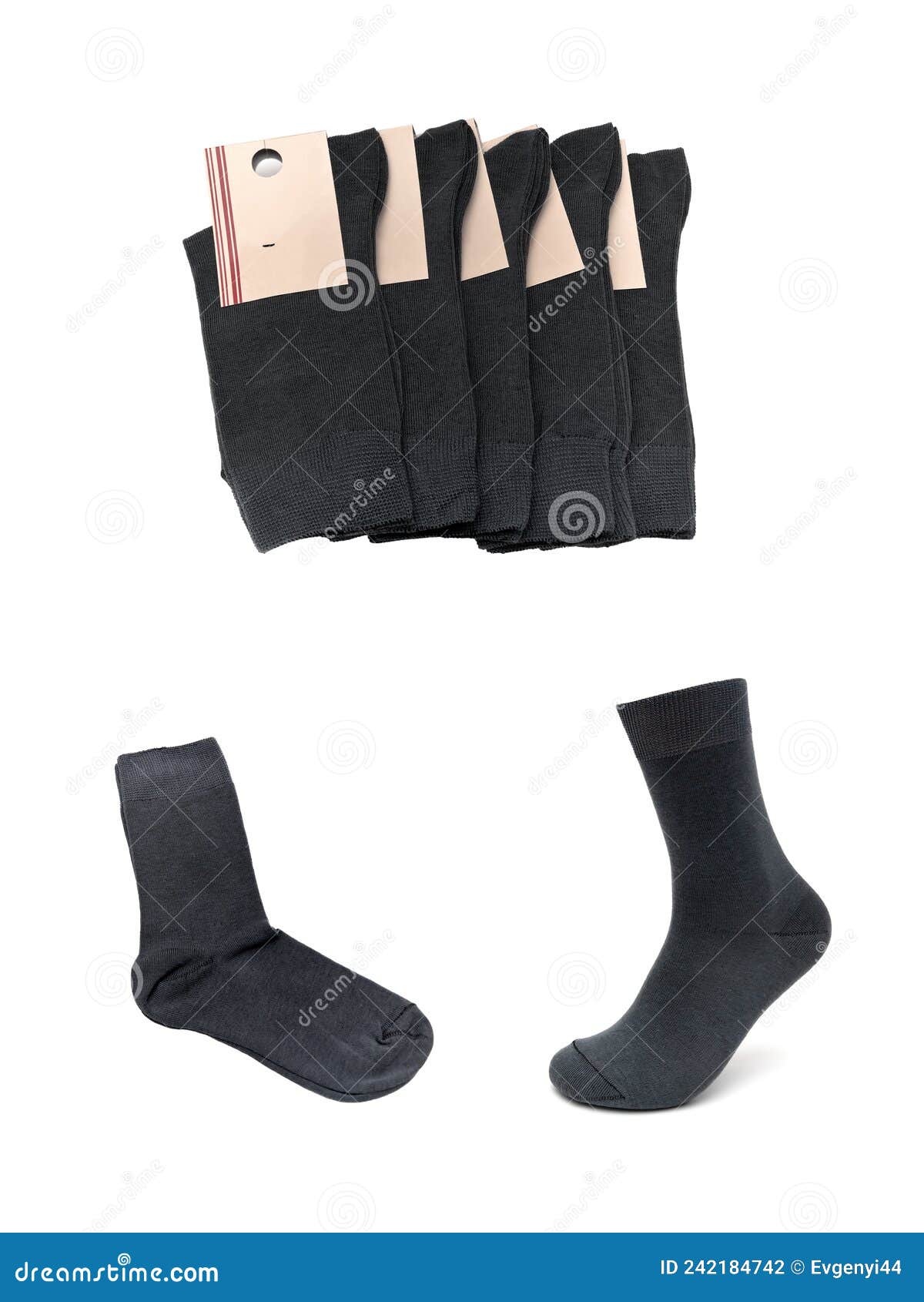 Men`s Gray Socks on a White Background Stock Photo Image of fashion