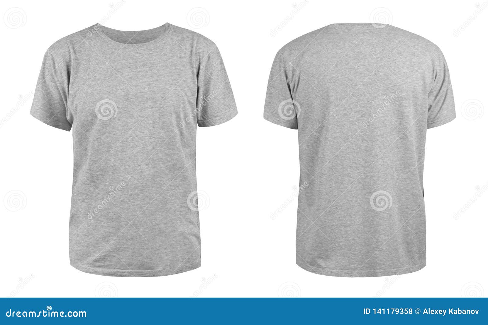 Download Men`s Grey Blank T-shirt Template,from Two Sides, Natural ...