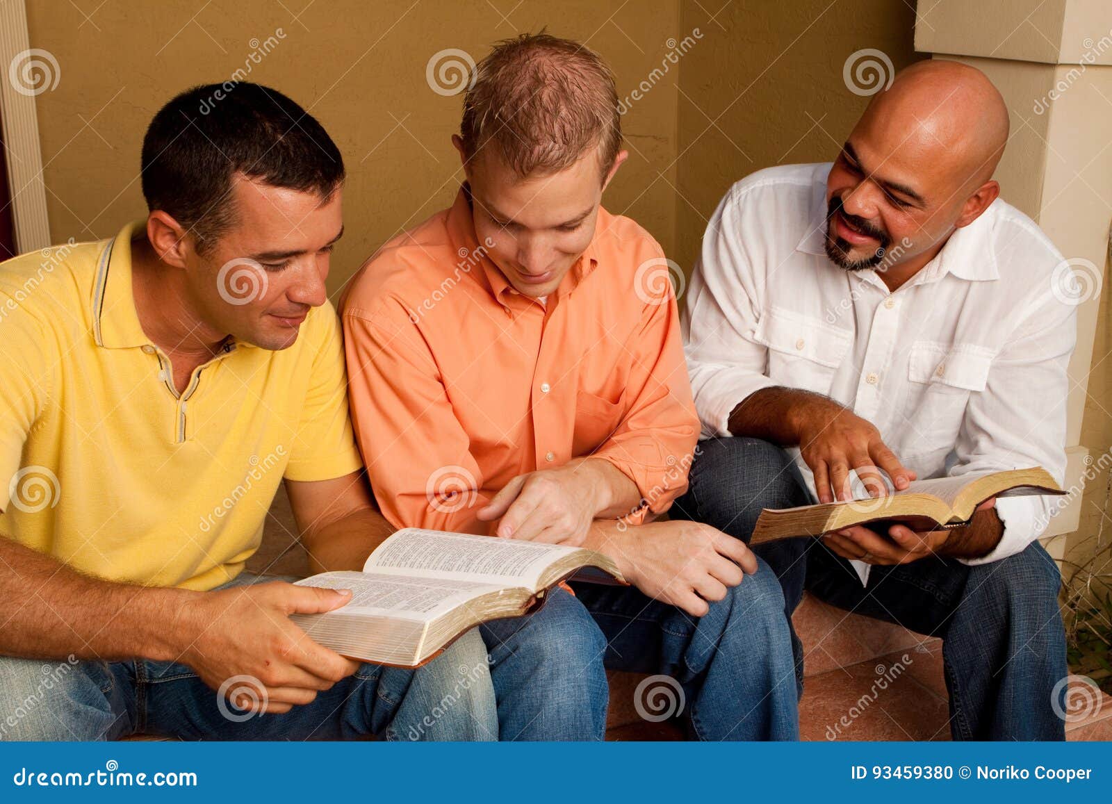 men`s group bible study. multicultural small group.