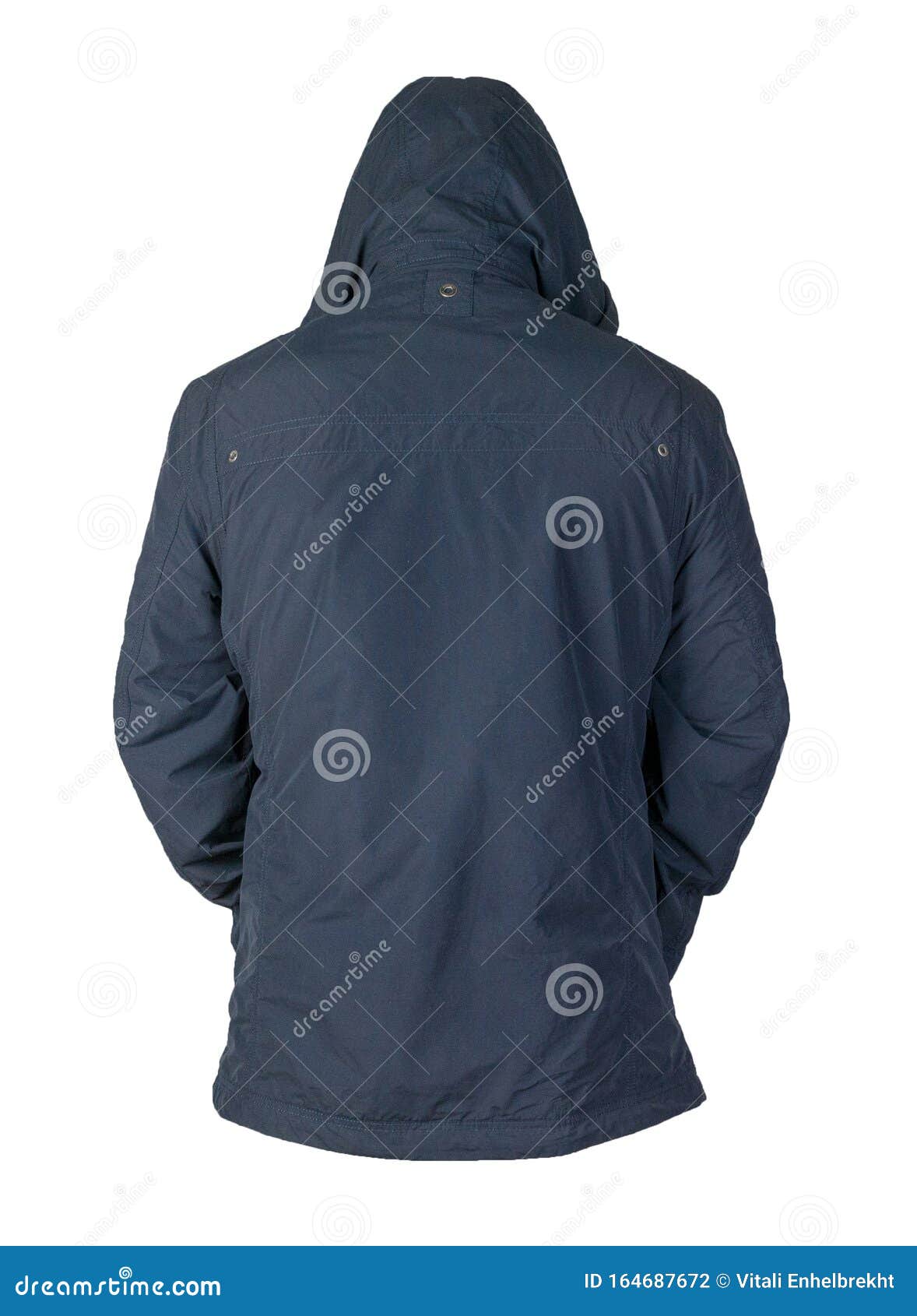Download Men`s Jacket In A Hood Isolated On A White Background ...