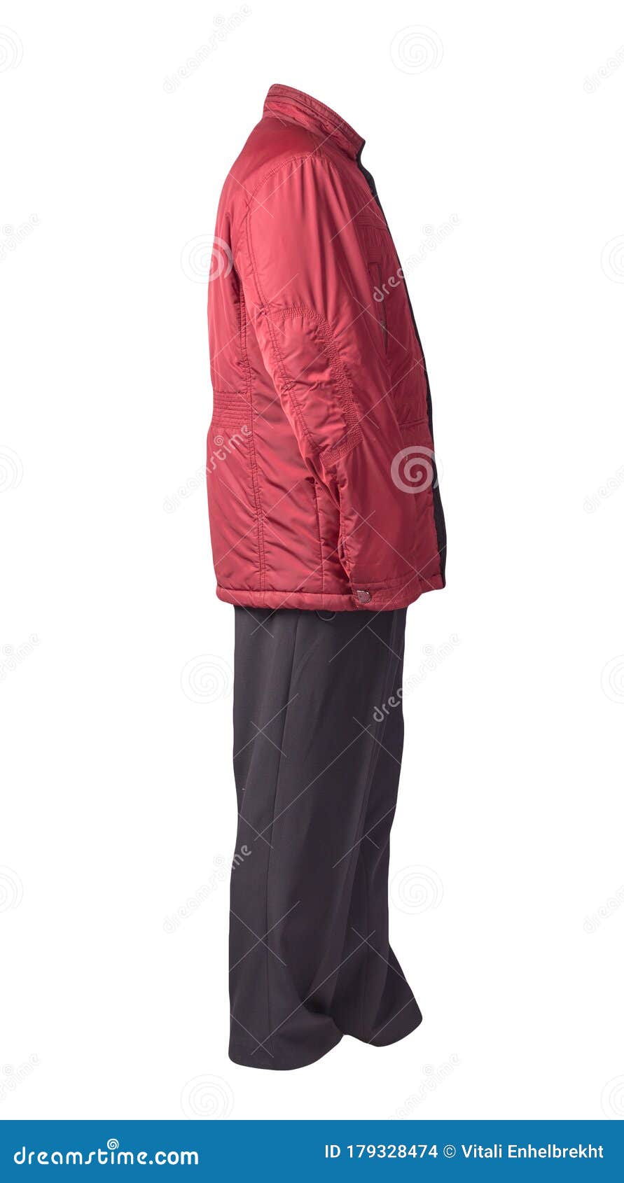 Men`s Jacket and Pants Isolated on White Background Stock Photo - Image ...