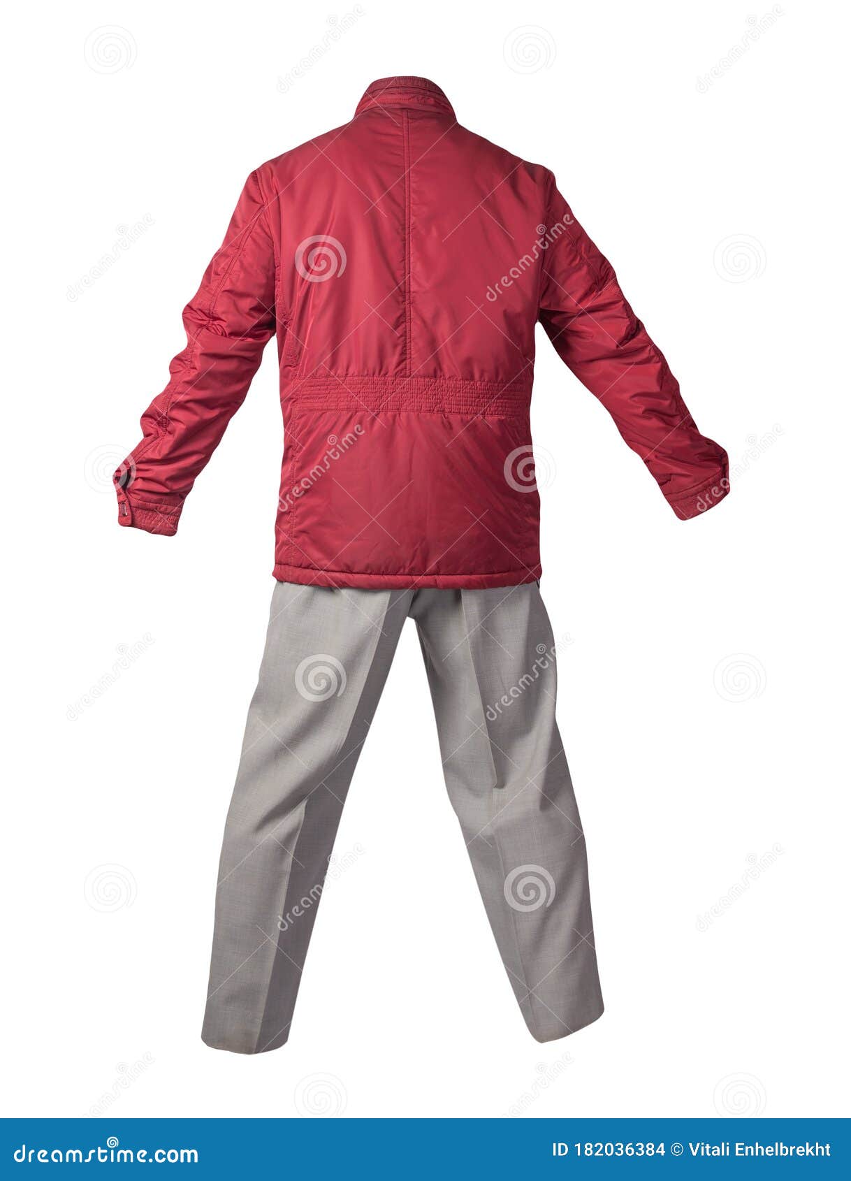 Men`s Jacket and Pants Isolated on White Background Stock Photo - Image ...