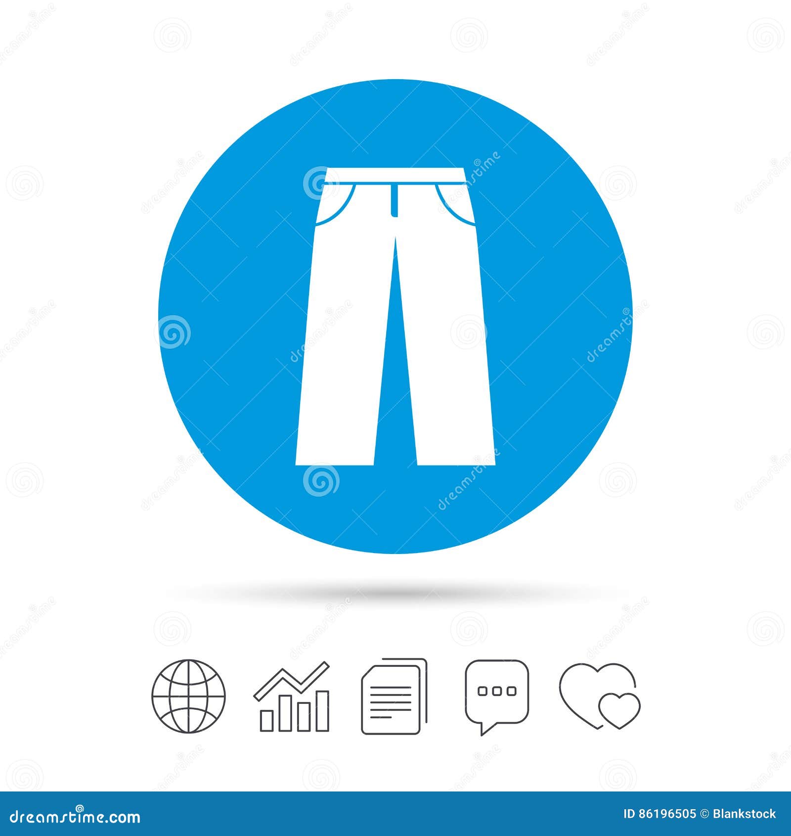 Men`s Jeans or Pants Sign Icon. Clothing Symbol. Stock Vector -  Illustration of cotton, label: 86196505