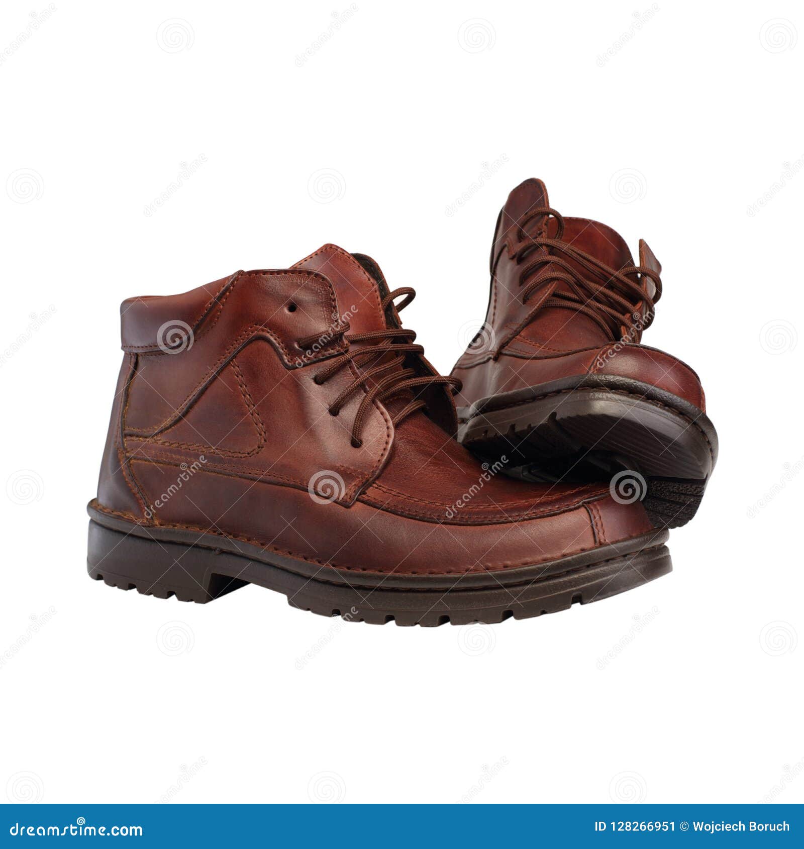 Men`s leather shoes stock image. Image of large, isolated - 128266951