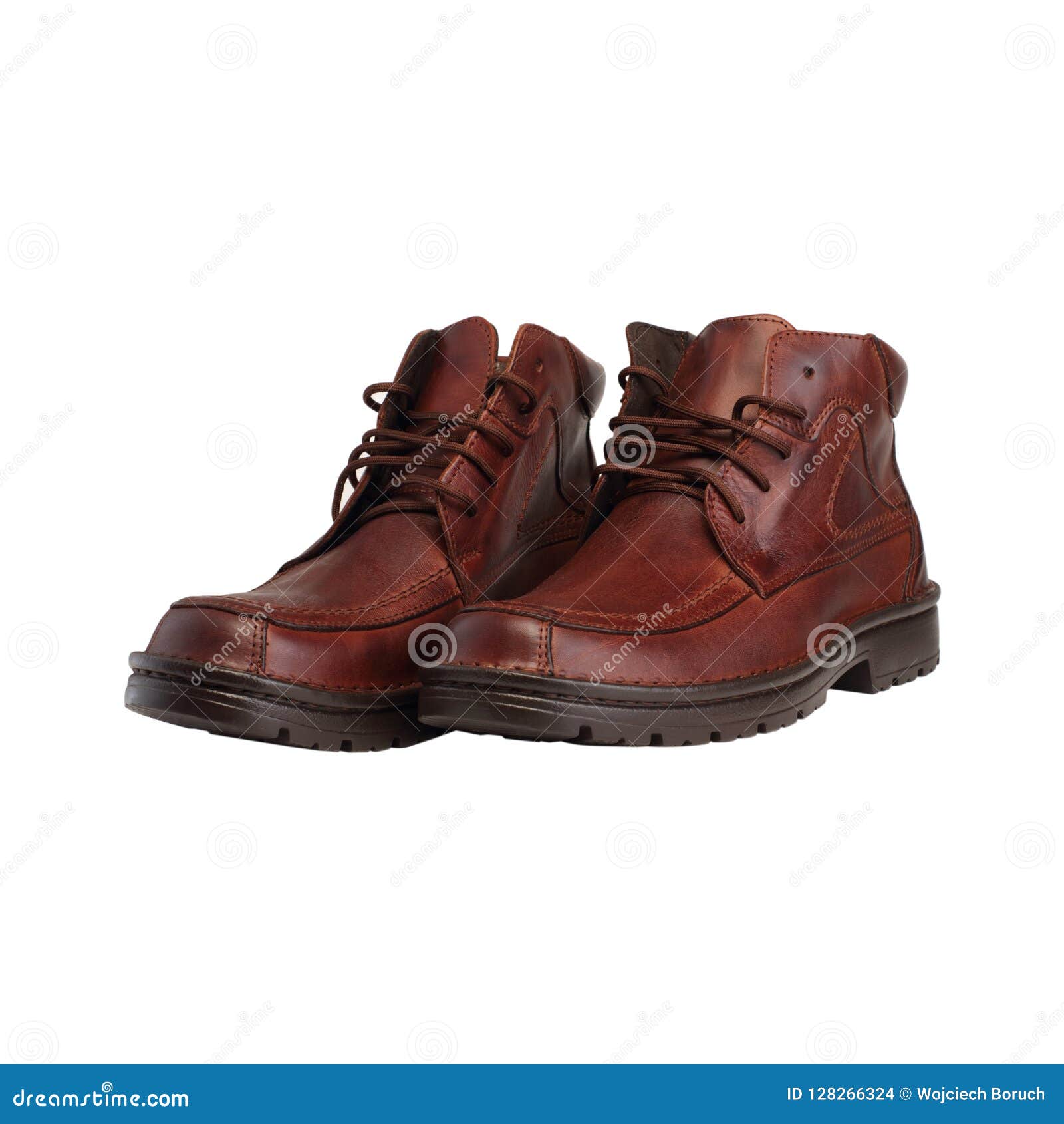 Men`s leather shoes stock photo. Image of winter, isolated - 128266324