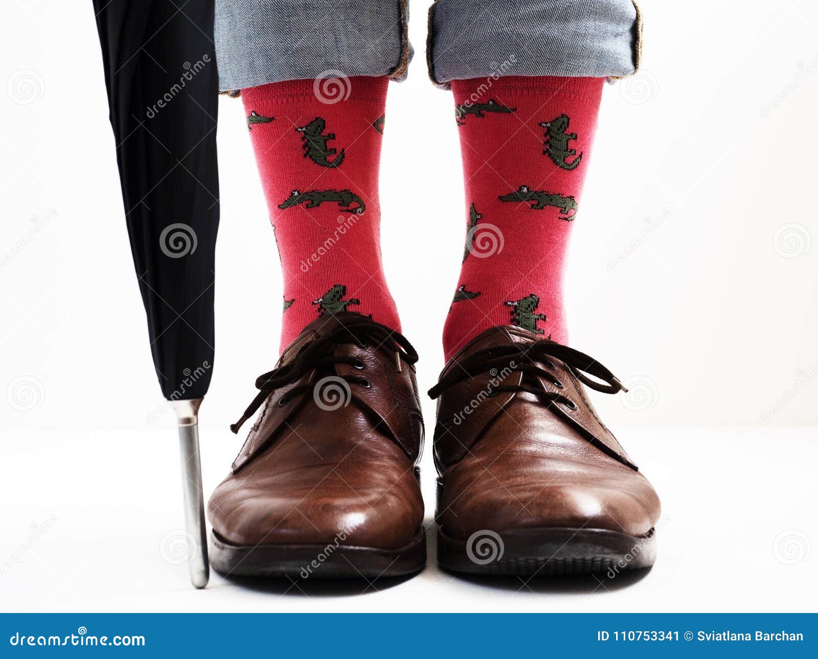 Men`s Legs in Bright Socks and Stylish Shoes Stock Image - Image of ...