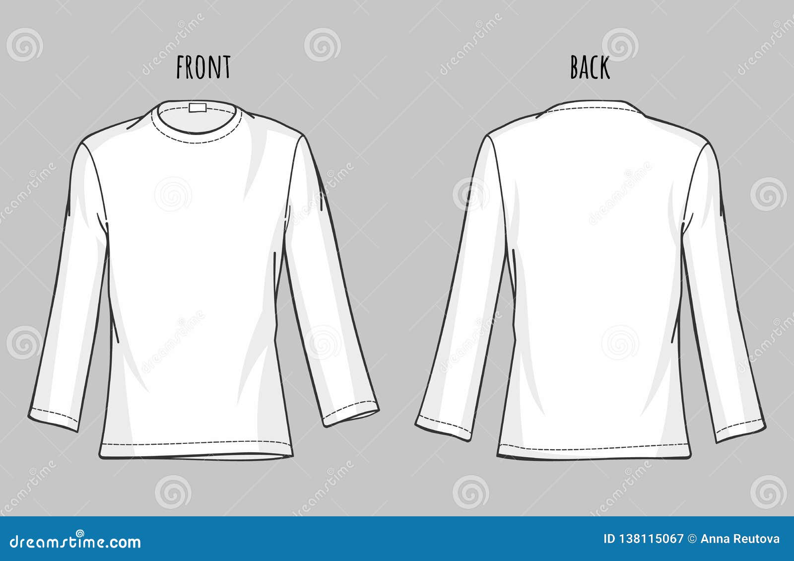 long sleeve template