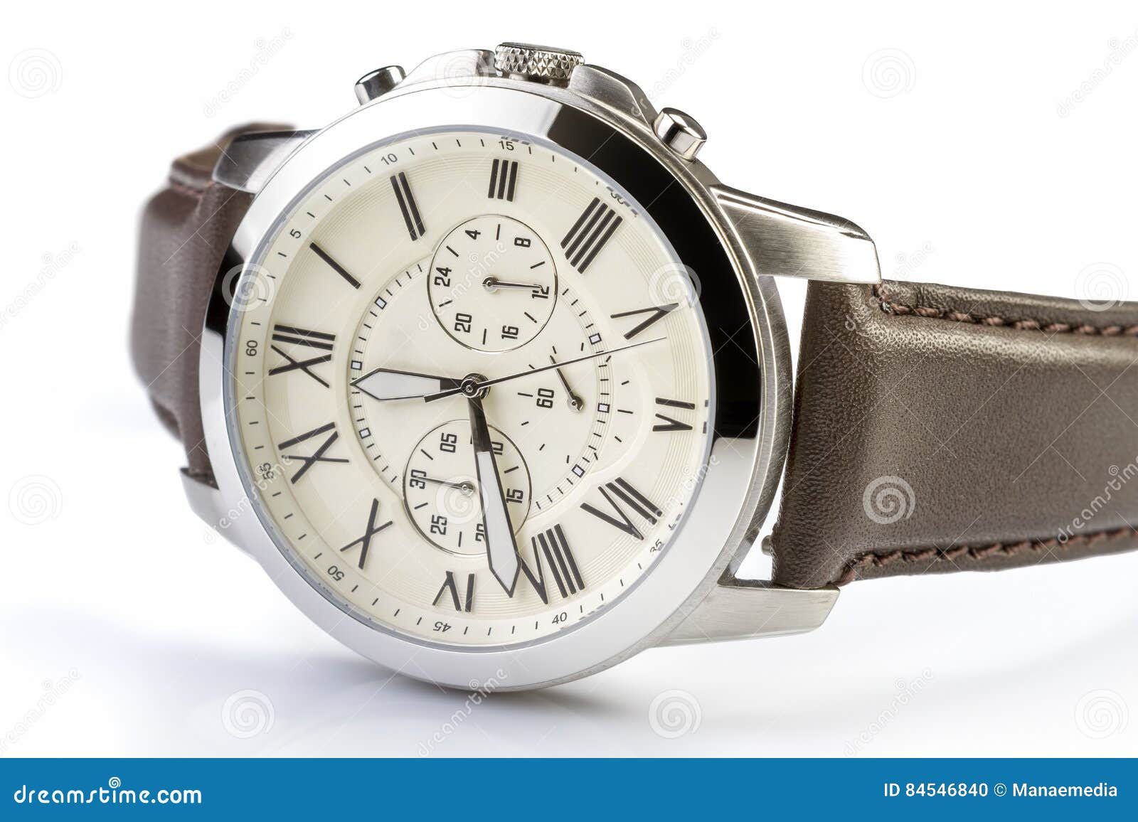 Men`s Luxury Wrist Watch on White Stock Photo Image of clock, black 84546840