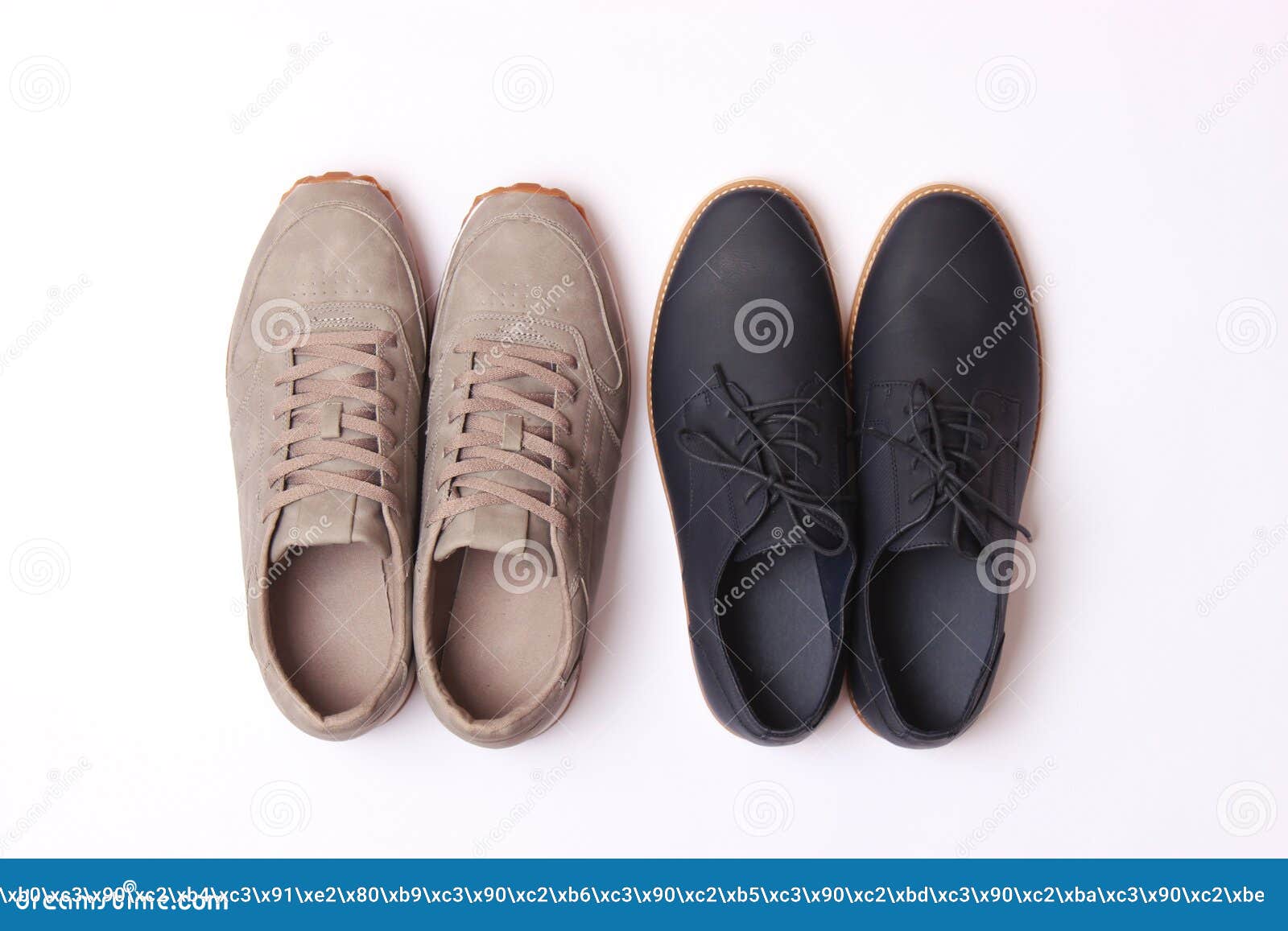 Men S Office Shoes and Sneakers on a Colored Background Top View. Men S ...