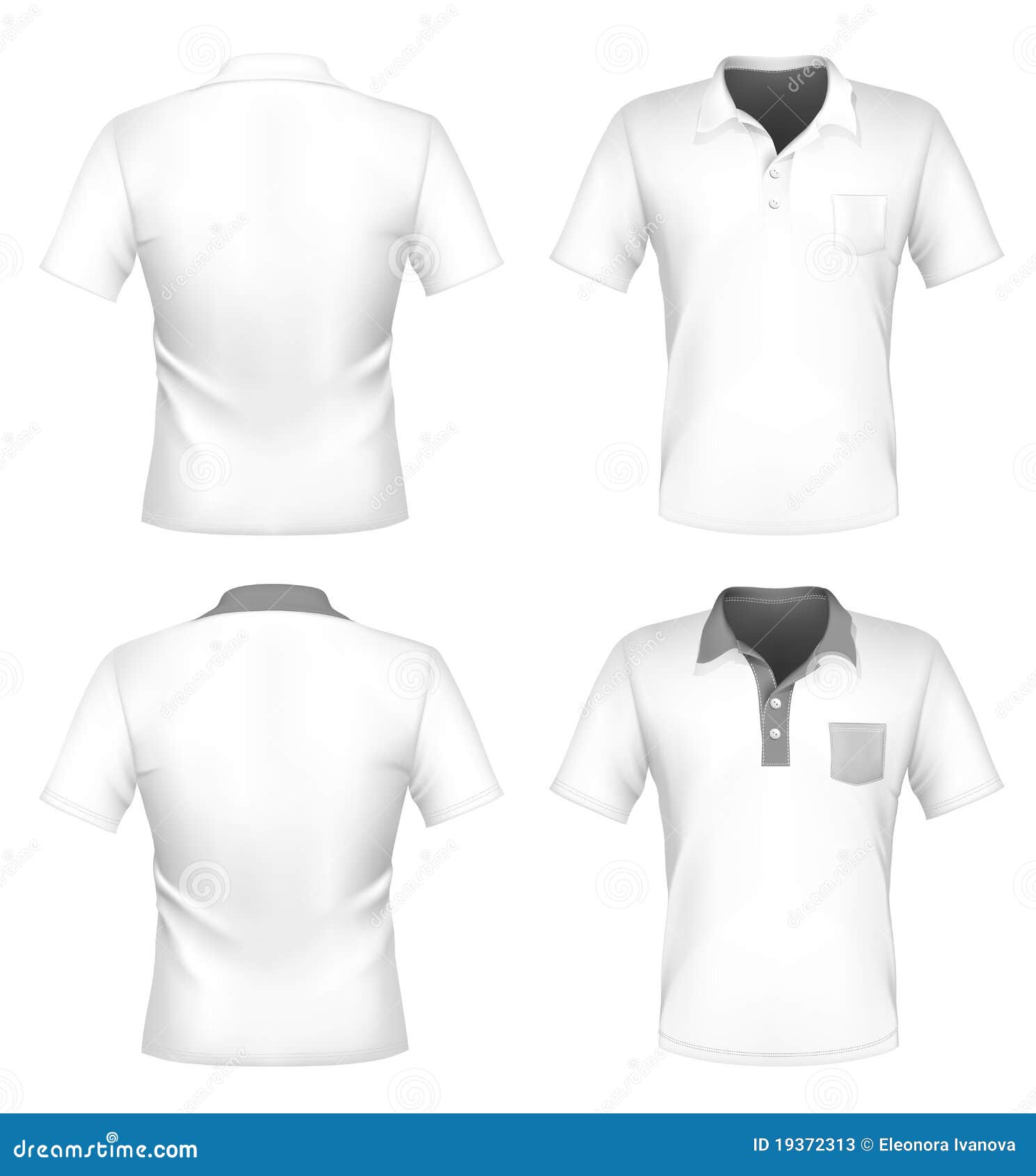 white polo t shirt template