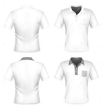 Men S Polo Shirt Design Template with Pocket Stock Vector ...