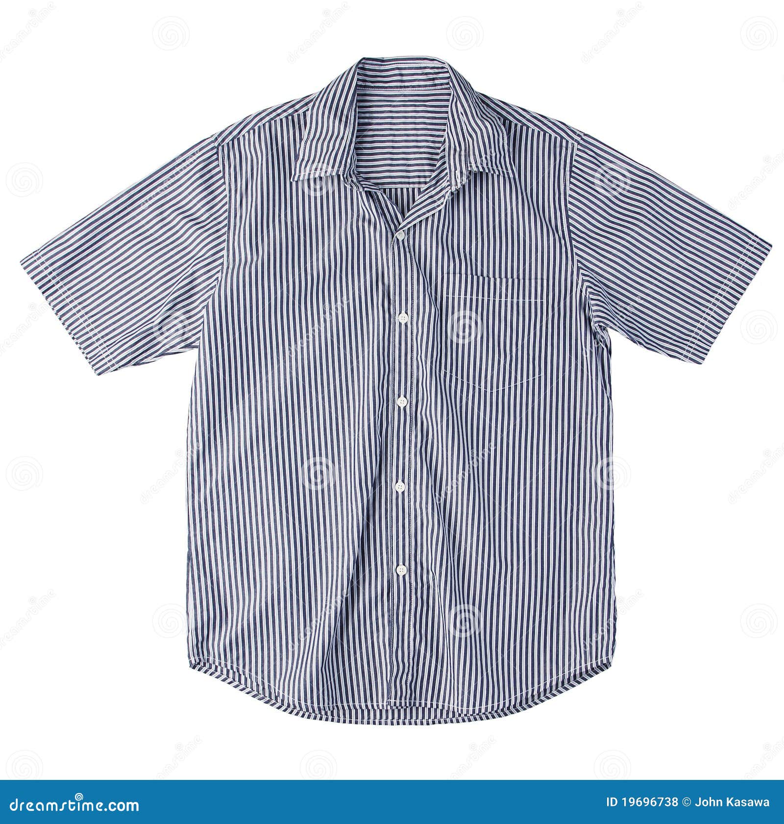 Men Shirt Isolated on White Stock Photo - Image of color, male: 19696738