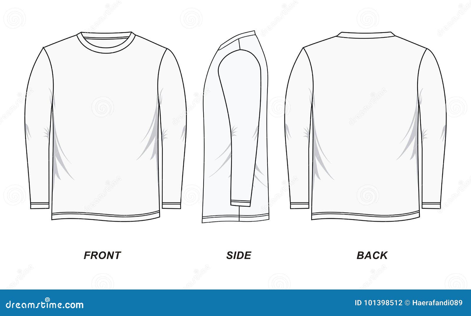 long sleeve vector