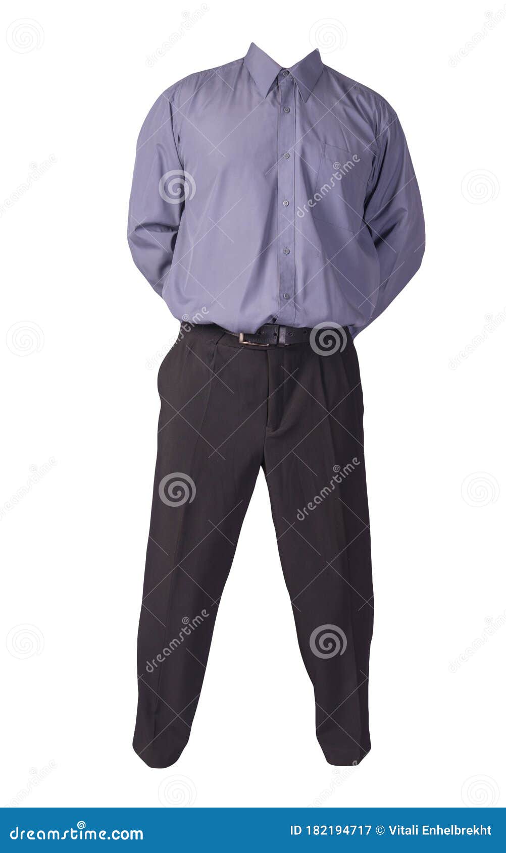 Dressing Purple Shirt Gray Pants Black Stock Photo 175296083 | Shutterstock