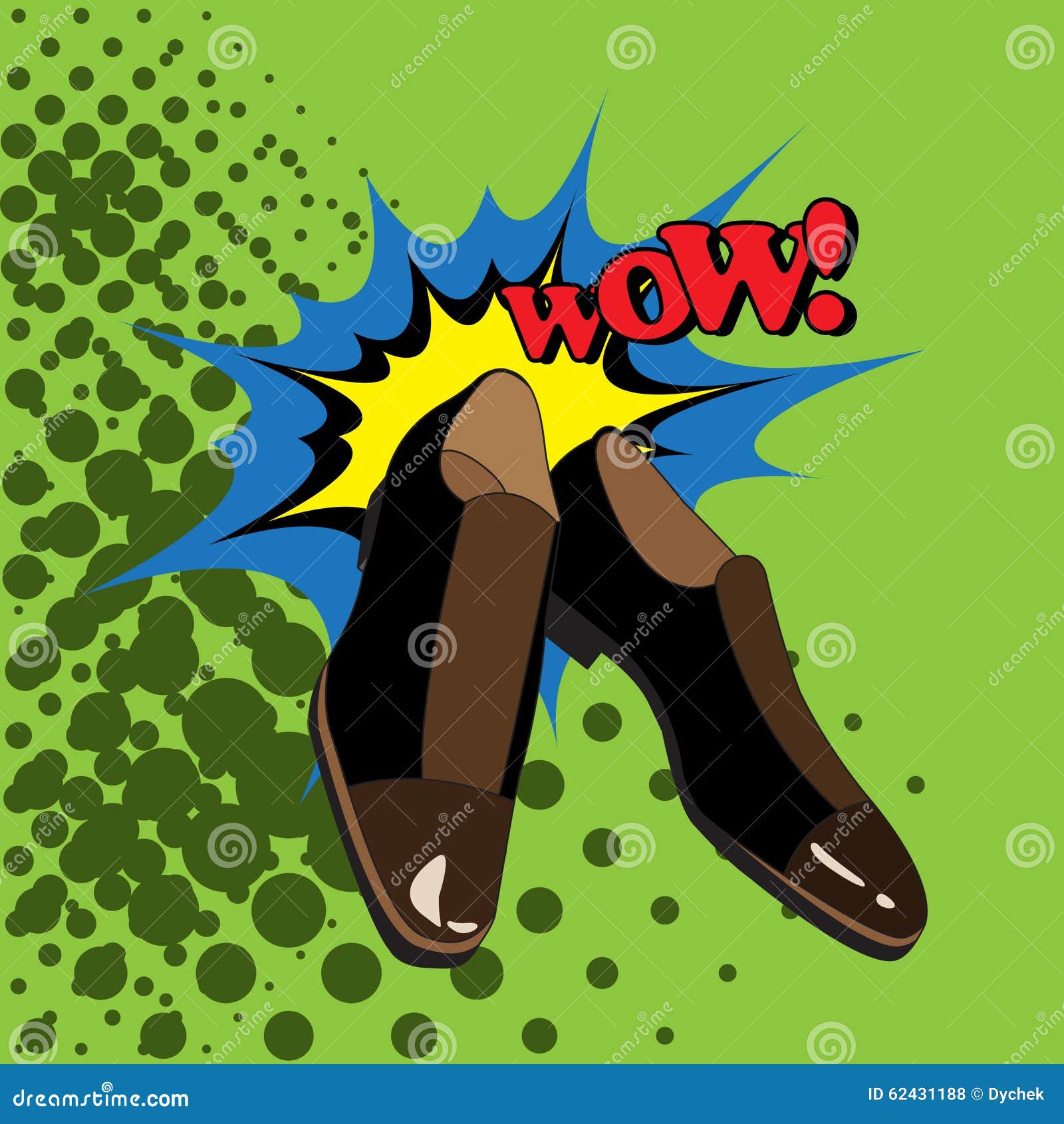 Men s shoes comic style. stock vector. Illustration of paper 62431188