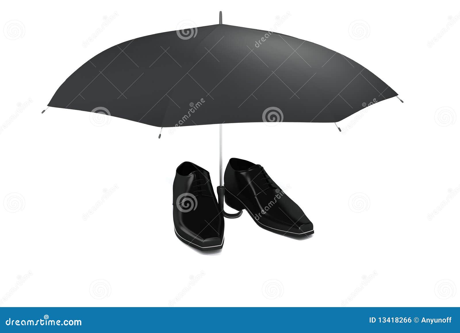 Men s shoes and umbrella stock illustration. Illustration of umbrella