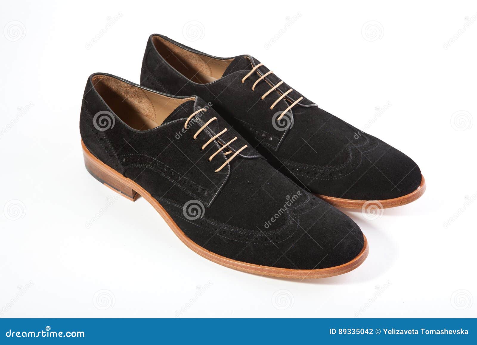 Men`s Shoes on a White Background Stock Photo - Image of leather, foot ...