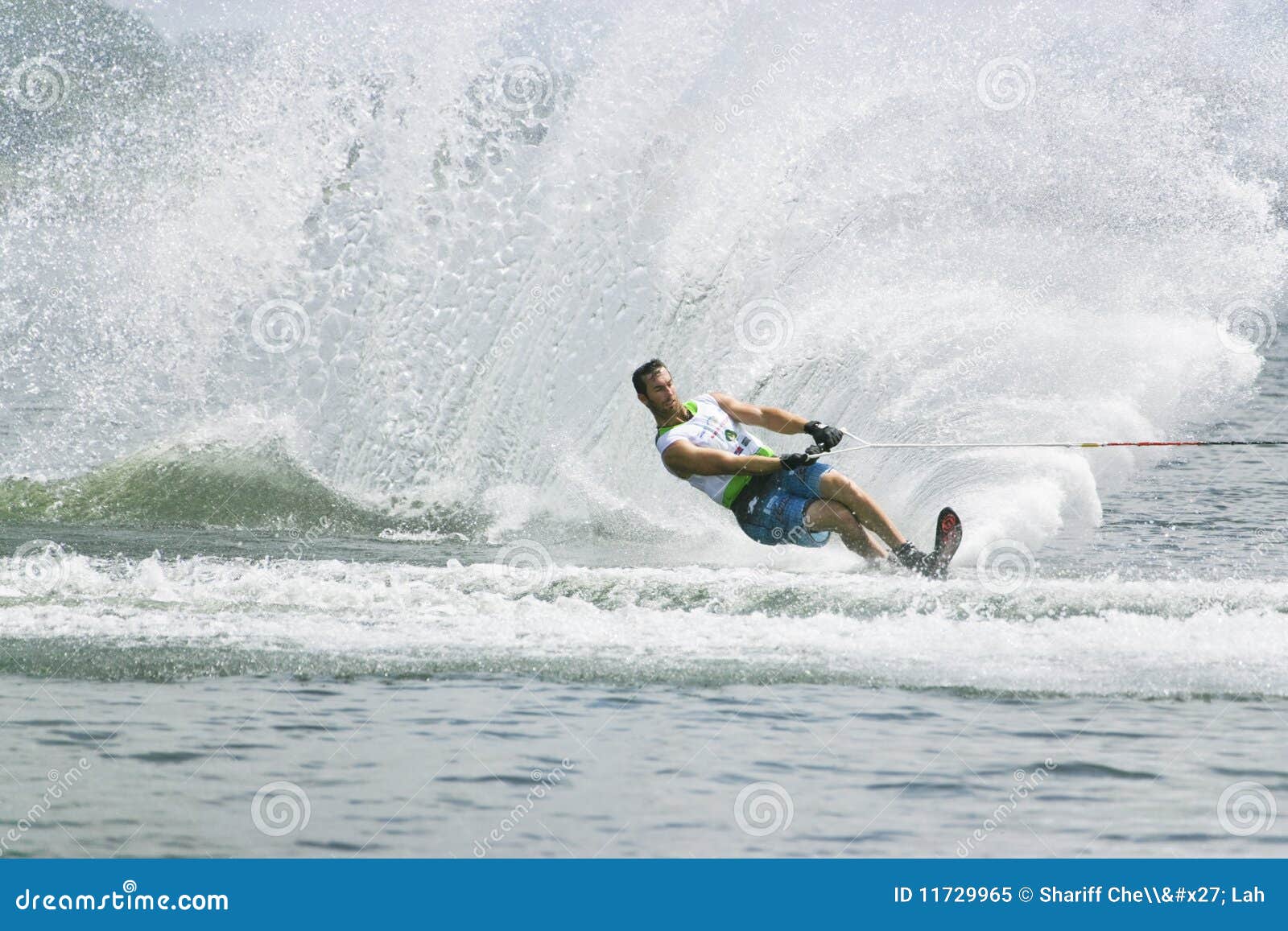 Men S Slalom Action Chris Parrish Editorial Image Image of waterski