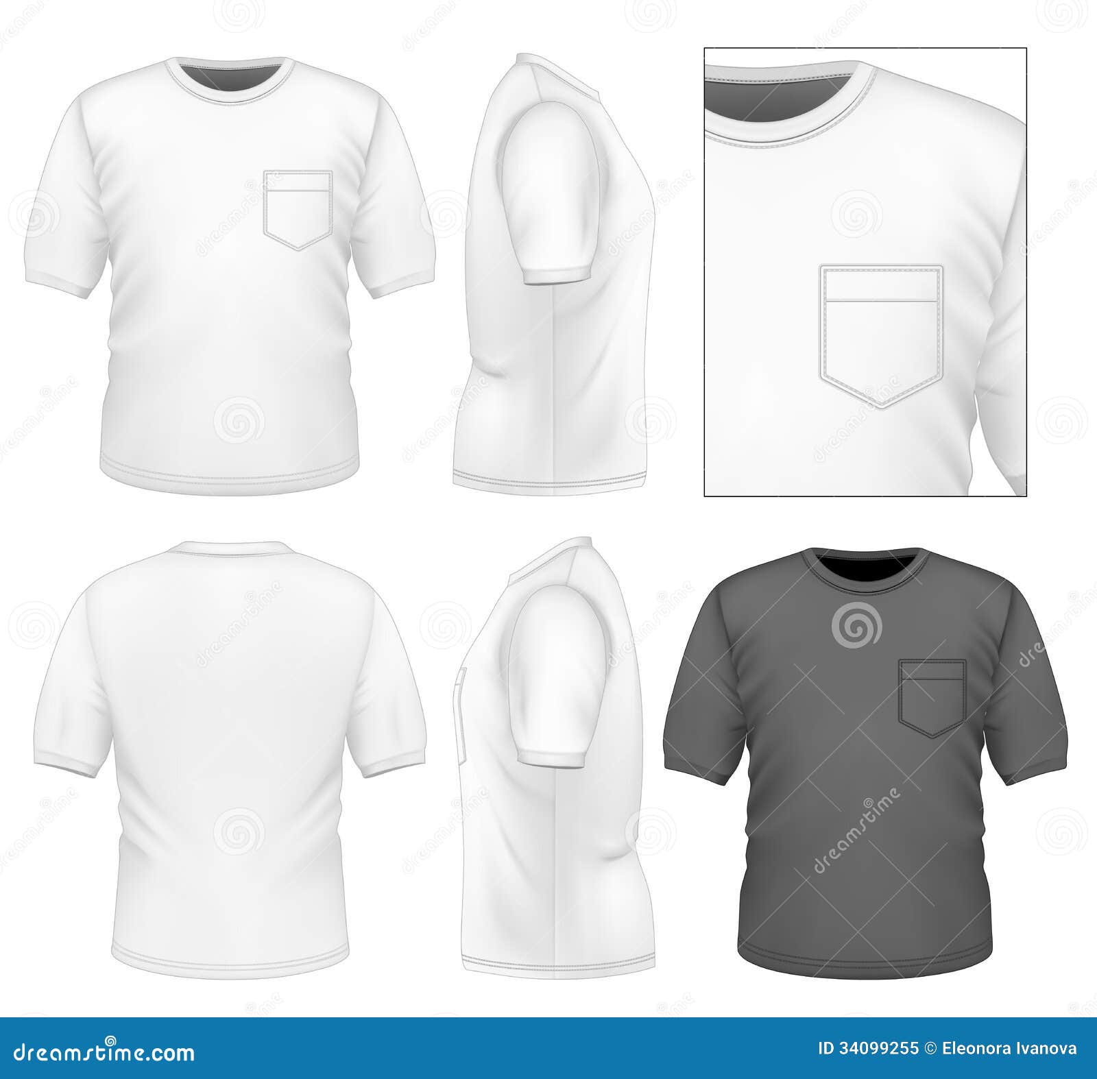 Download Men's T-shirt Design Template Royalty Free Stock Photo ...