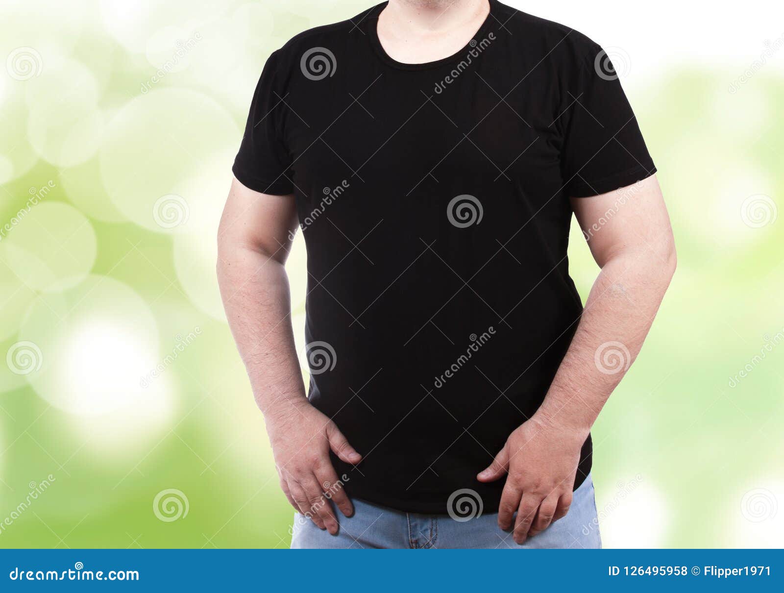 Download Black Men`s T-shirt Mockup Large Size Stock Photo - Image ...