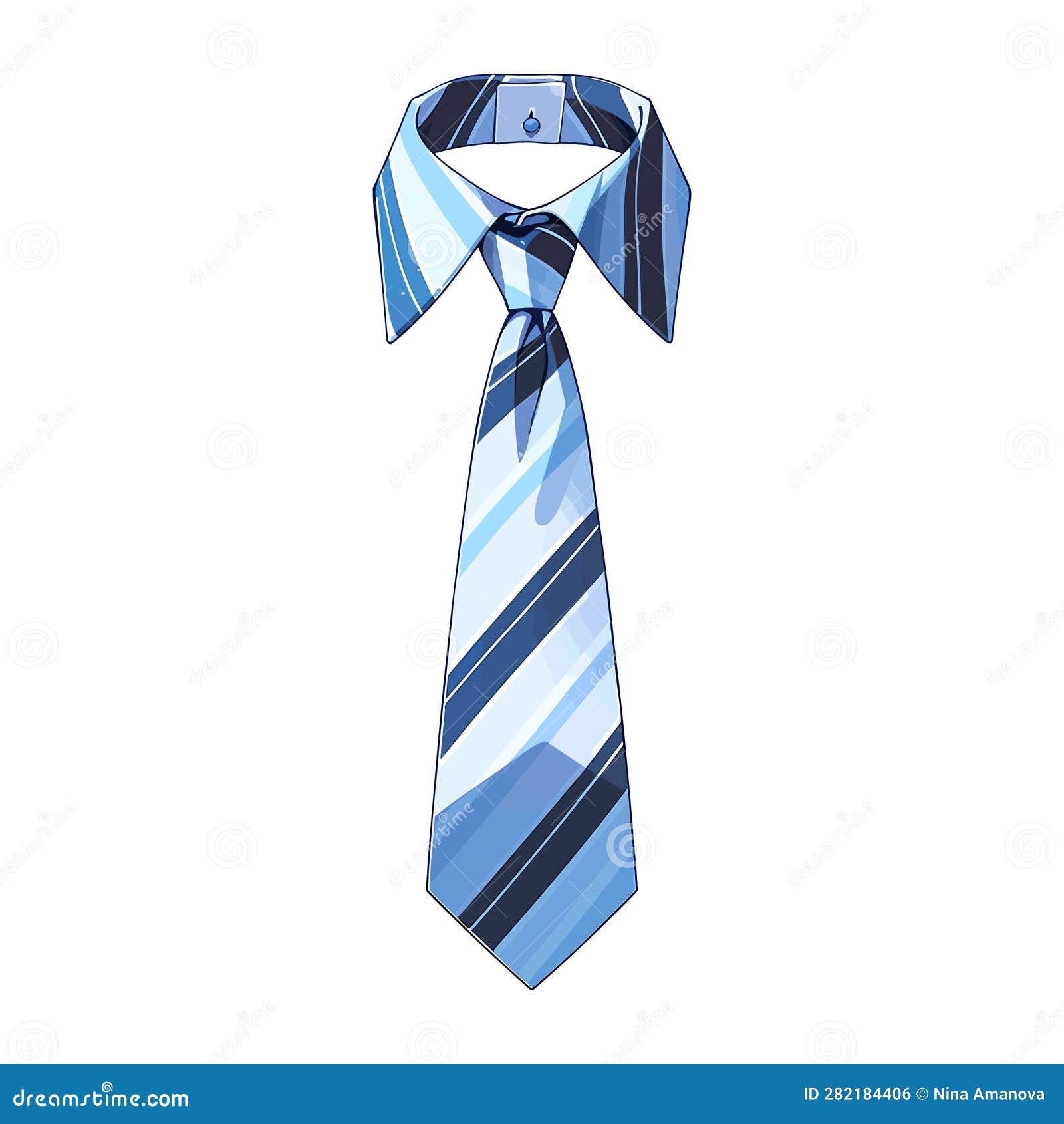 Men S Tie Isolated on White Stock Vector Illustration of fashionable