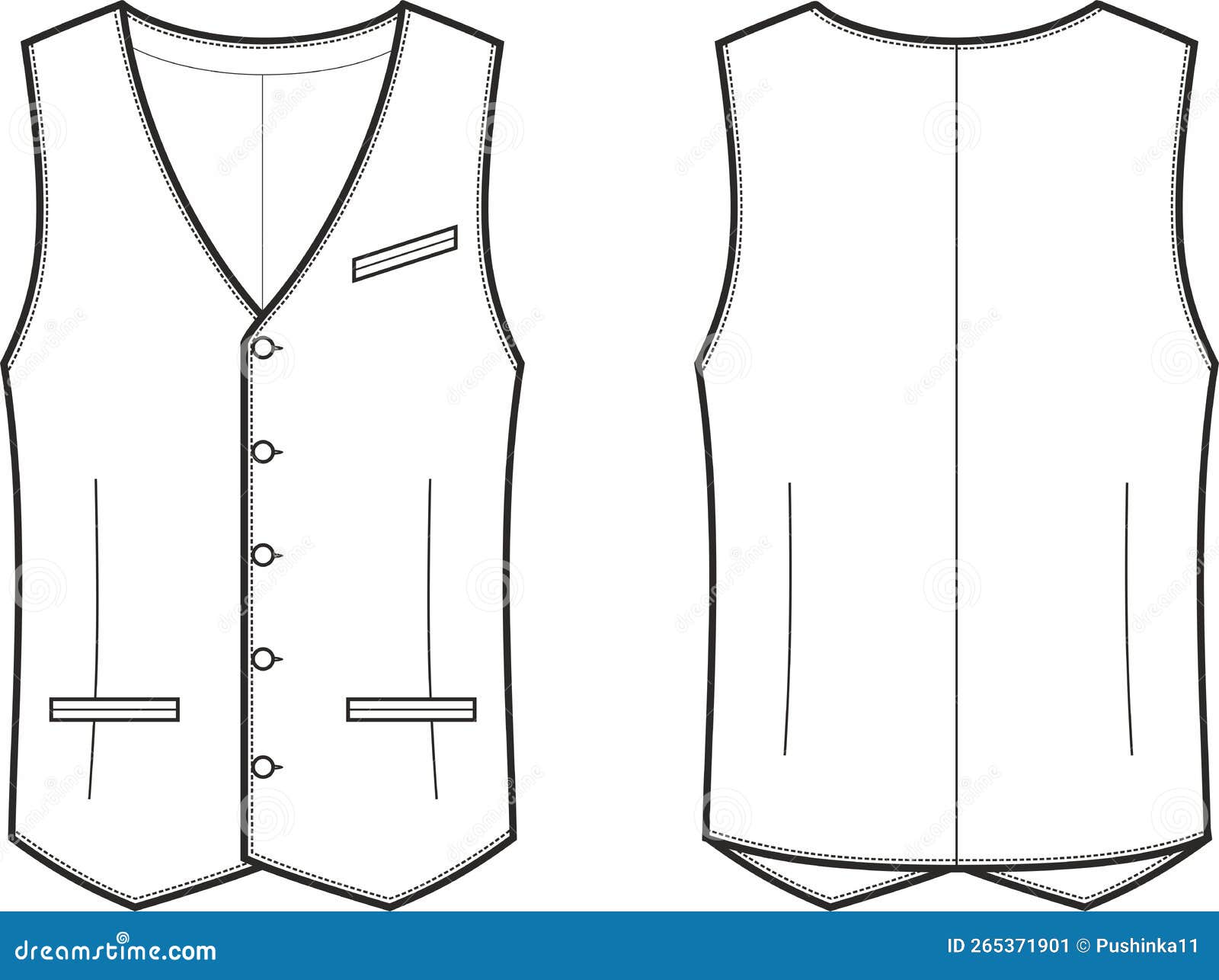 Short Vest Waistcoat Technical Fashion Illustration With Sleevelesscropped  Lengthv Necklinebutton Up Closure Vector, Woman, Down, Sketch PNG and  Vector with Transparent Background for Free Download