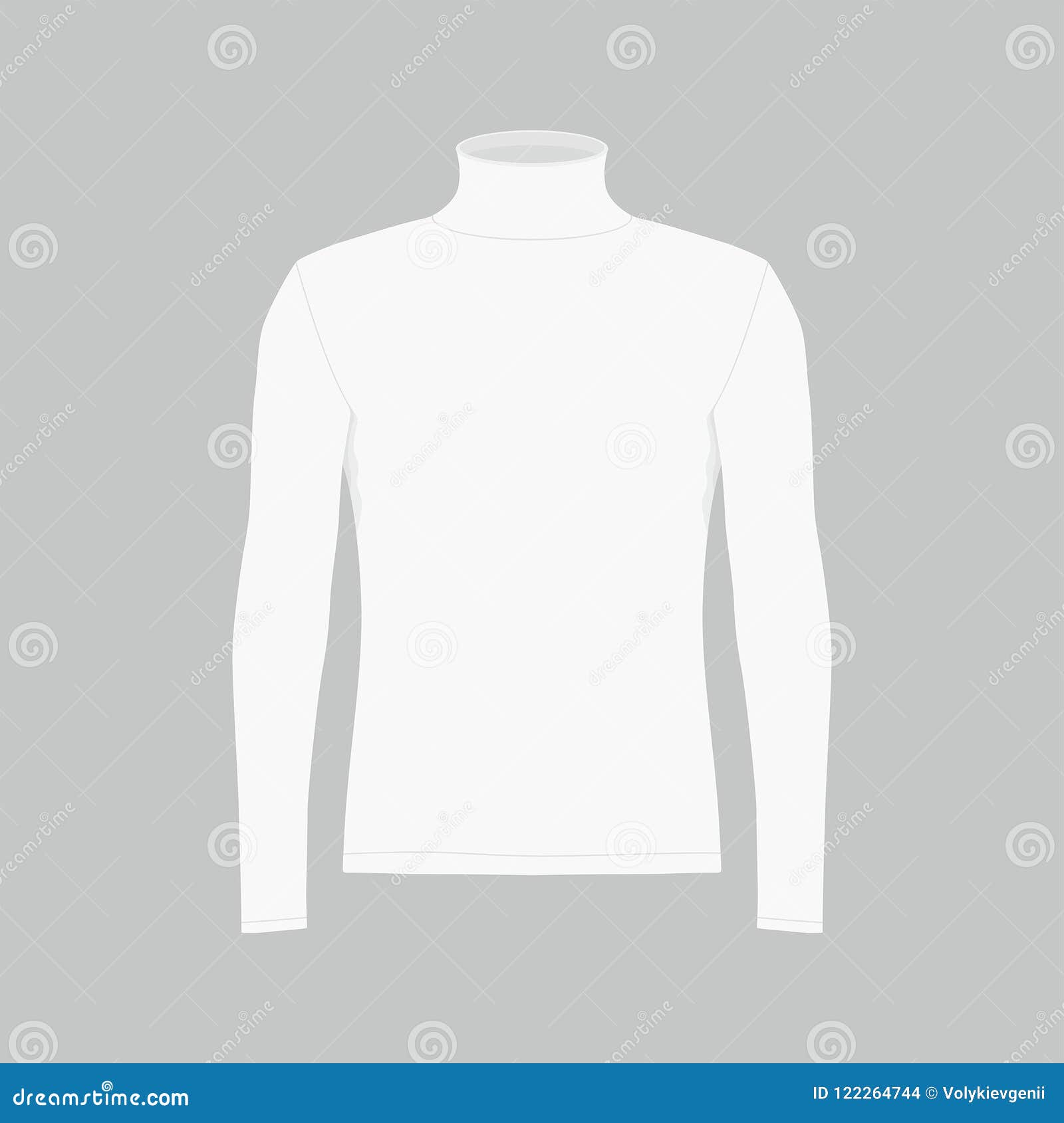 Men`s White Long Sleeve T-shirt Stock Vector - Illustration of satin ...