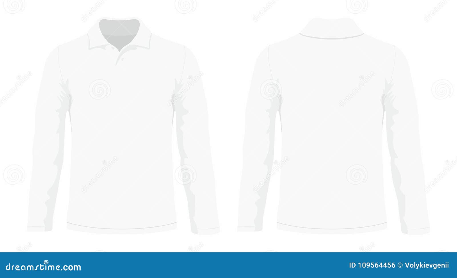 Men`s White Long Sleeve T-shirt Stock Vector - Illustration of posing ...