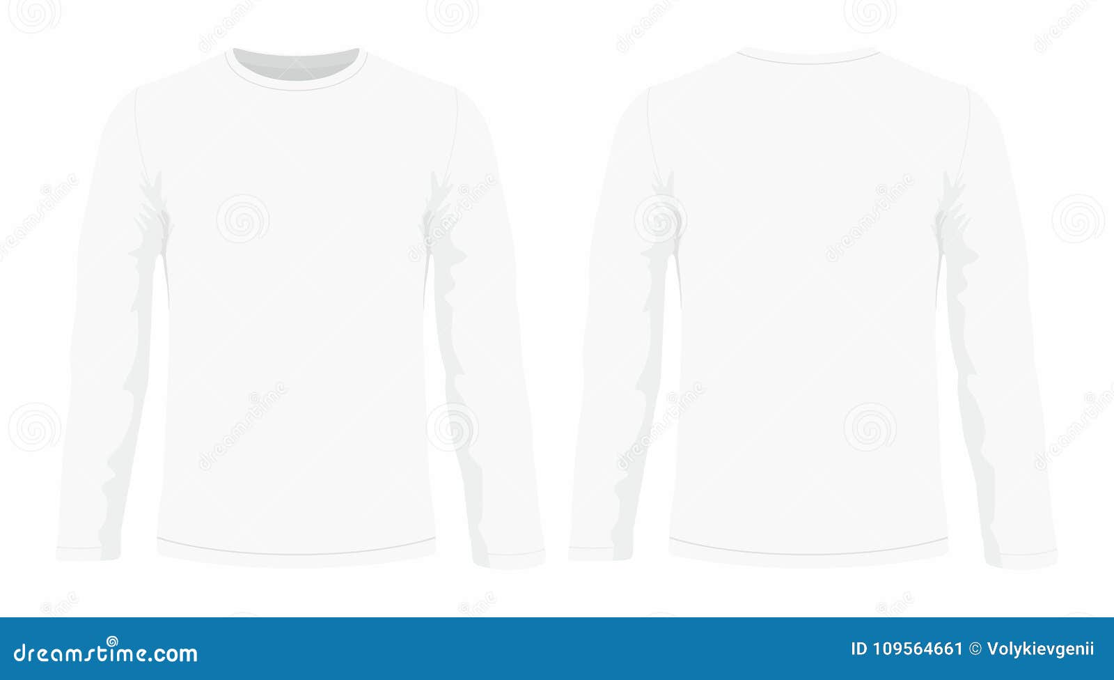 plain white long sleeve shirt