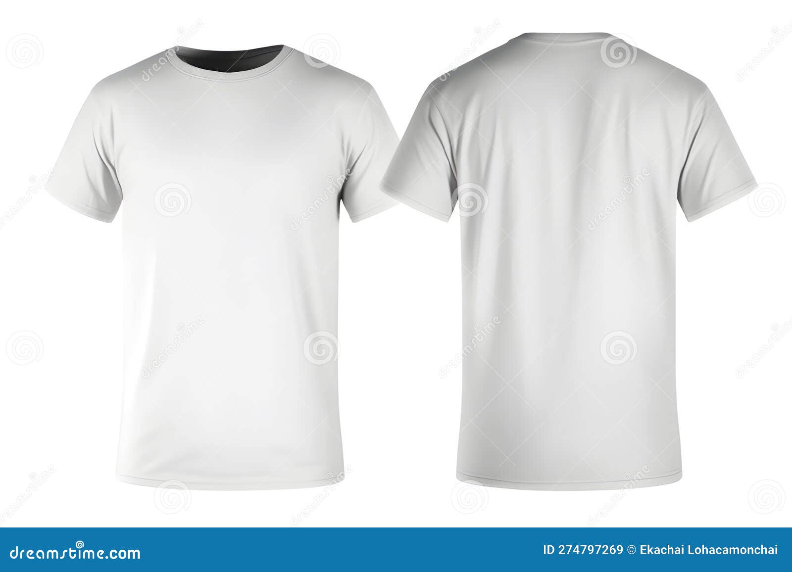 Men S White T-Shirt Template for Design Mockup and Print. Generative AI ...