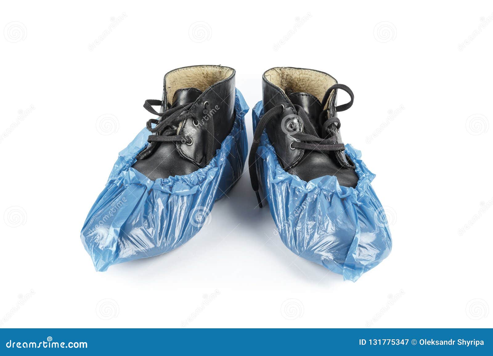 Men`s Winter Boots in Blue Boot Covers Stock Image - Image of order ...