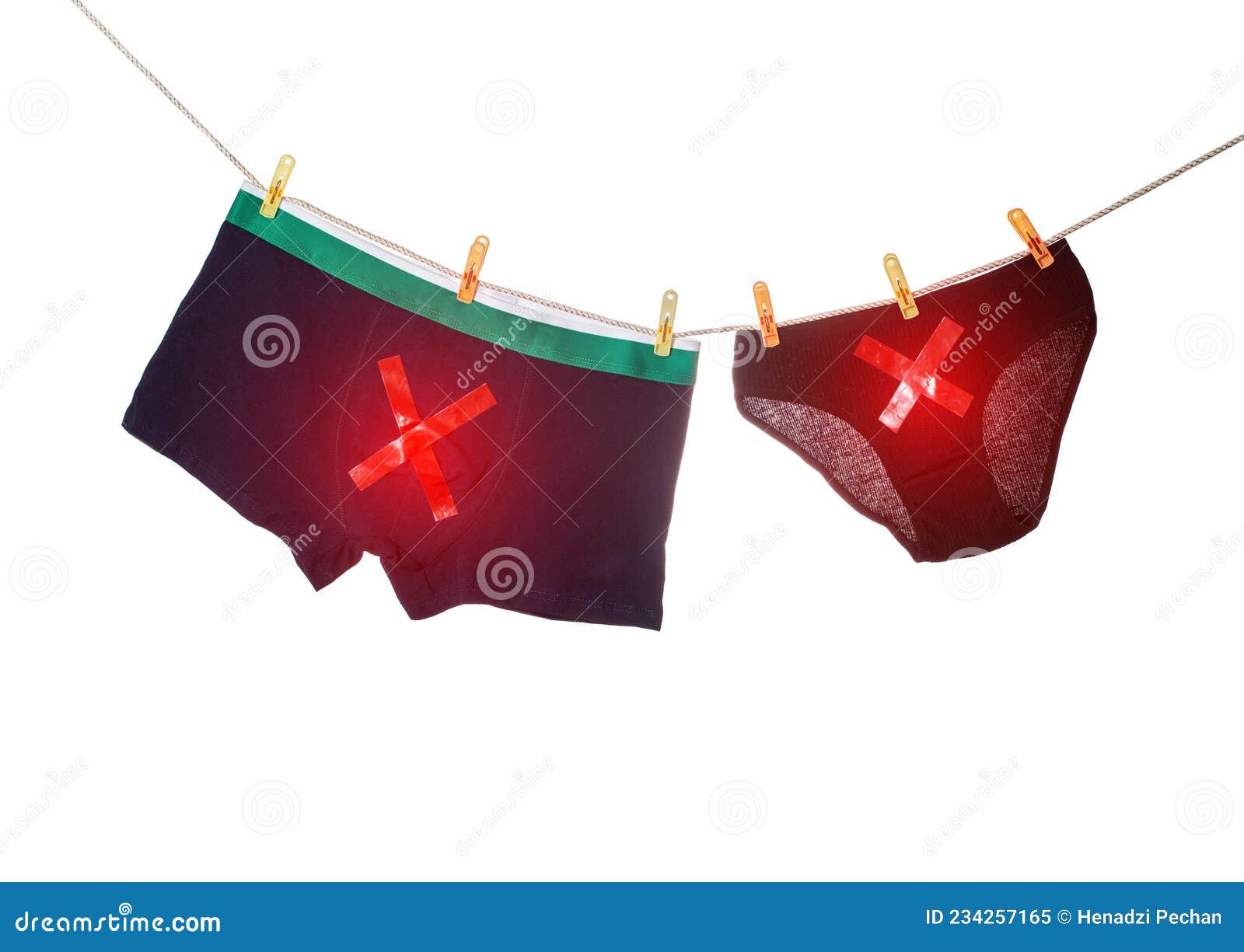 Funny Underpants Hanging on Rope Stock Photo - Image of interesting,  drying: 24222674