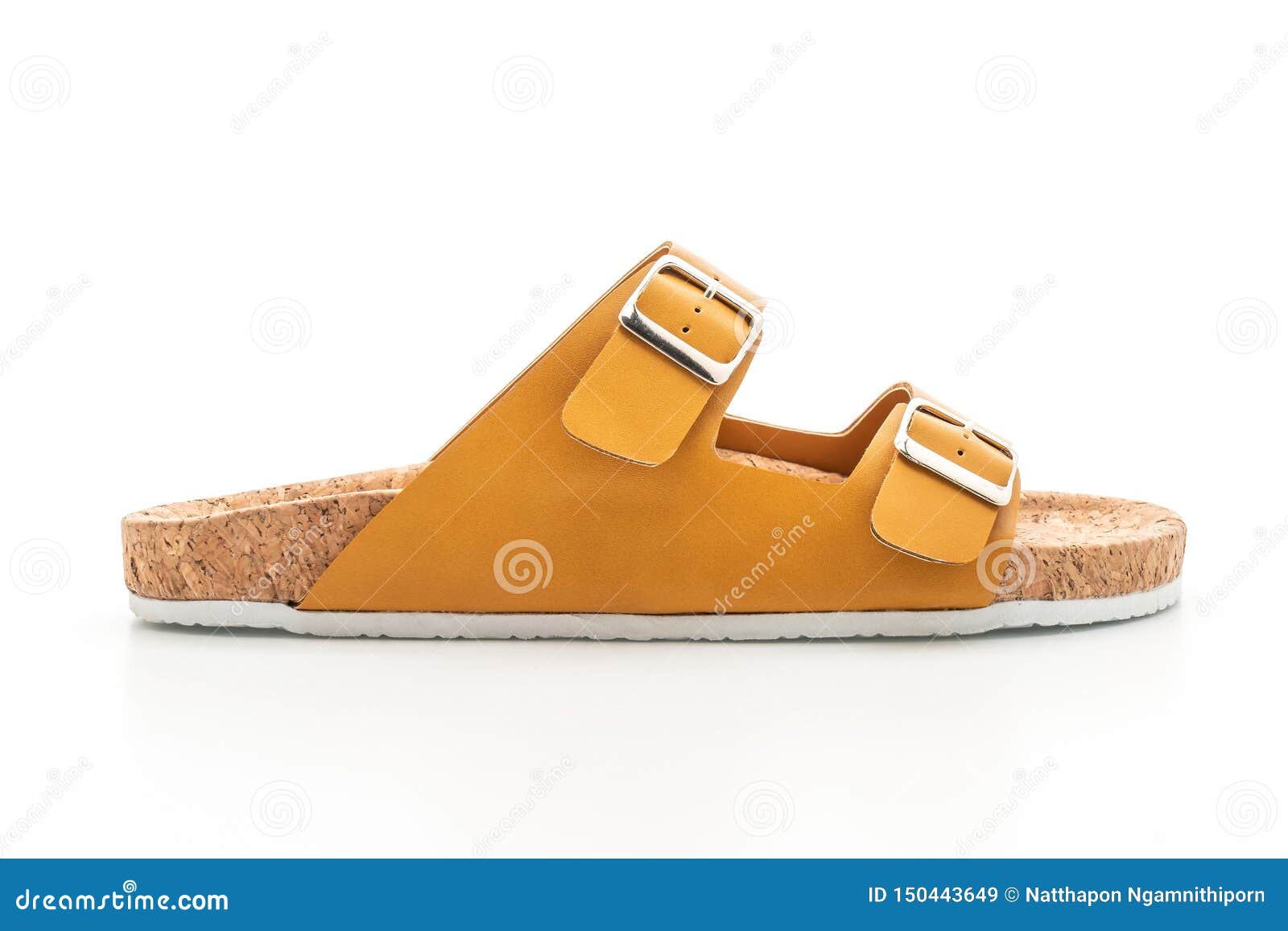 Men S and Women S (unisex) Fashion Leather Sandals Stock Image - Image ...